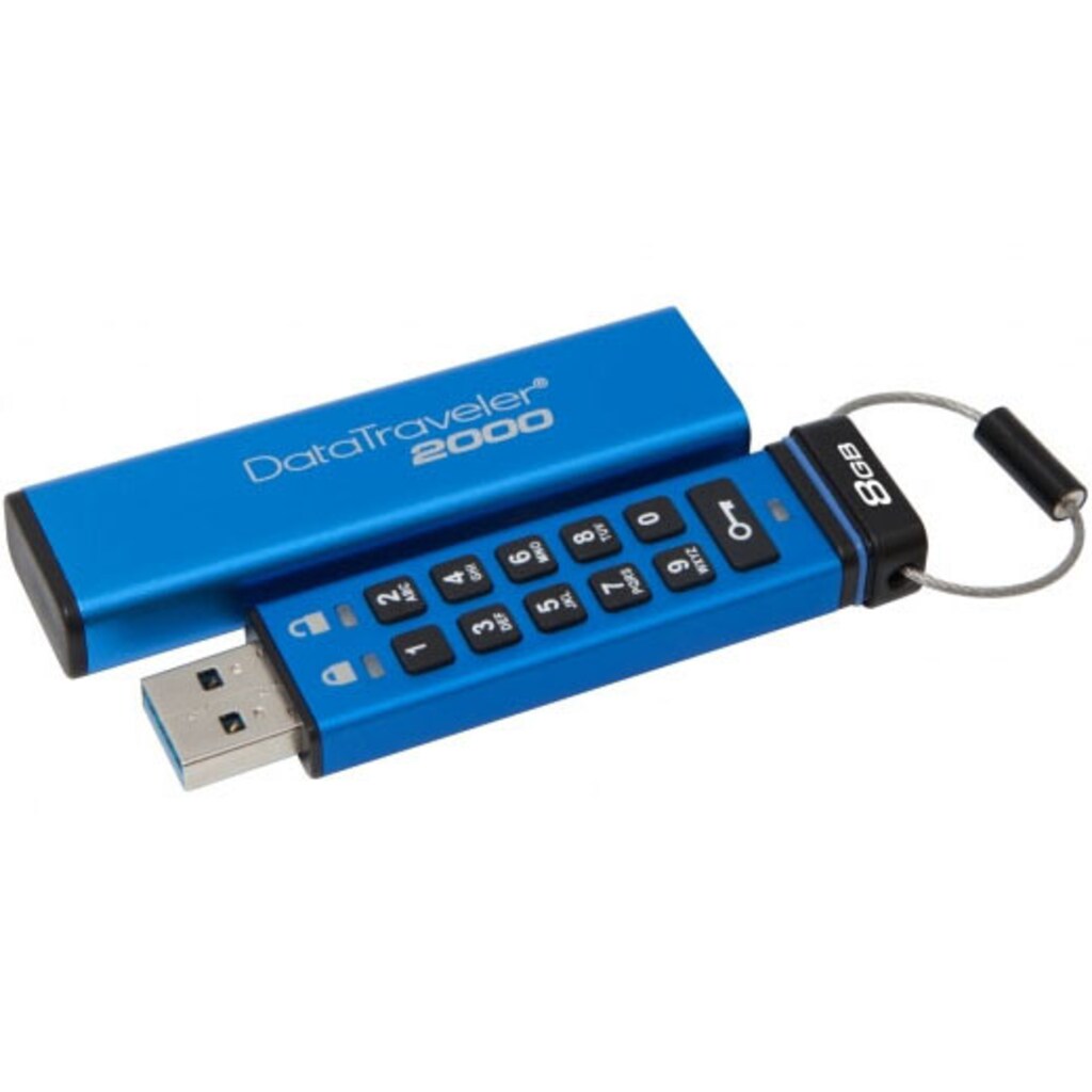 Kingston USB-Stick »DataTraveler 2000 8 GB«, (USB 3.2 Lesegeschwindigkeit 120 MB/s)