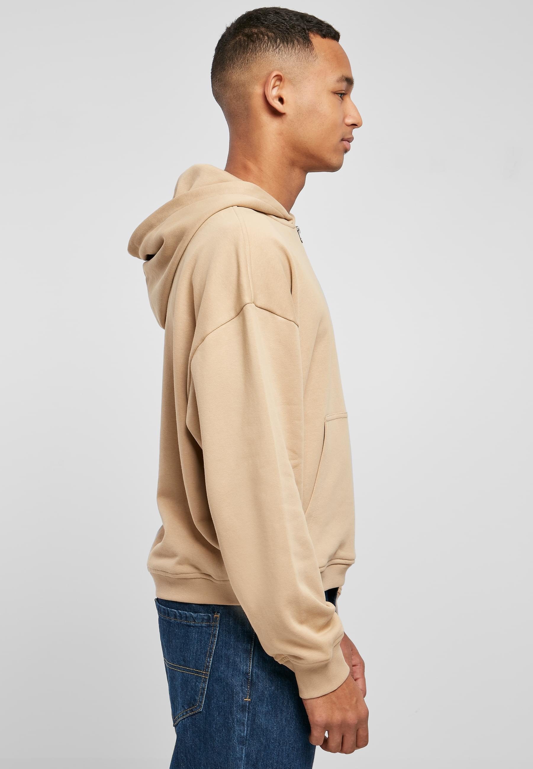 URBAN CLASSICS Sweatjacke »Urban Classics Herren Boxy Zip Hoody«