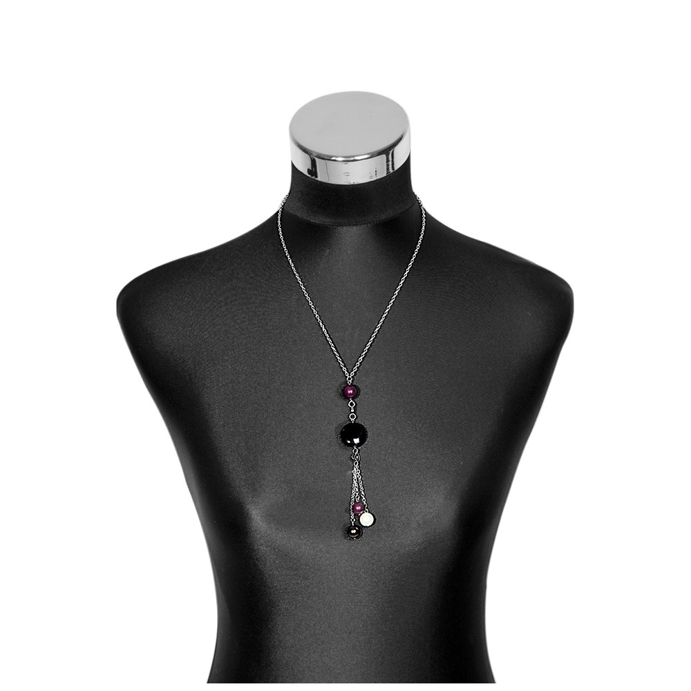 Adelia's Anchor Chain Necklace Black 45cm 2