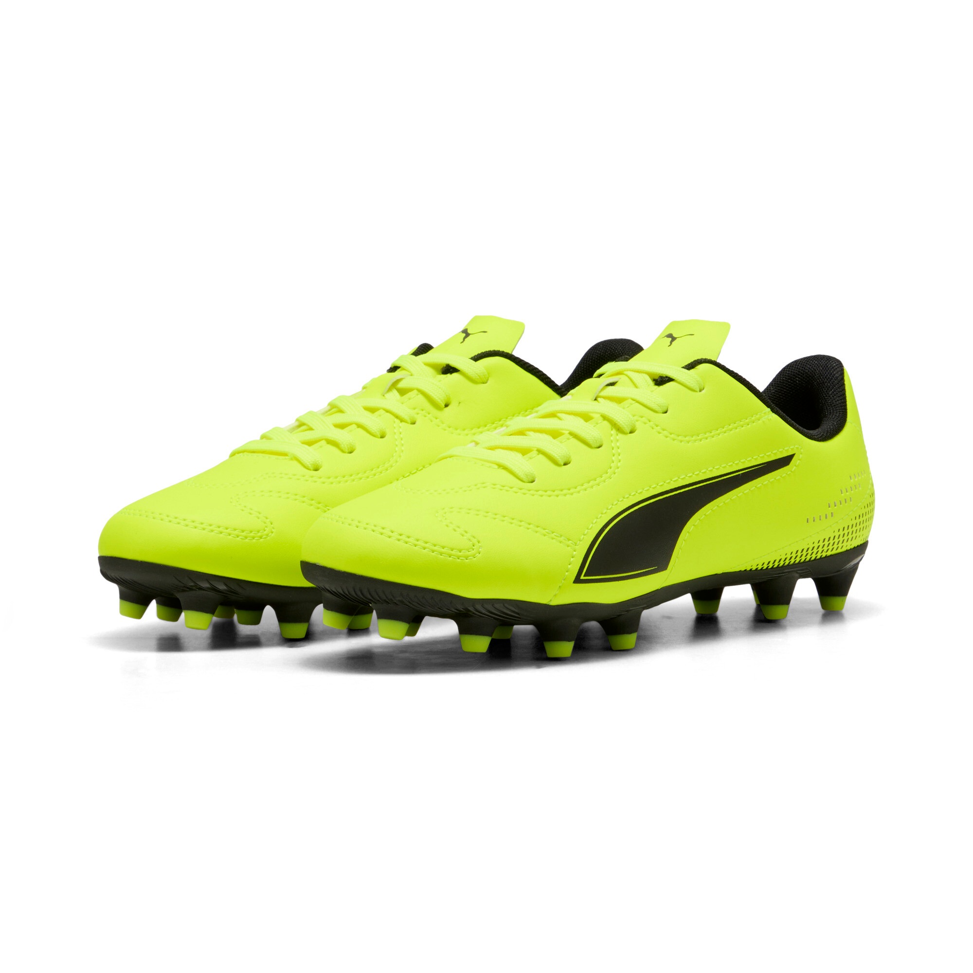 Puma Vitoria II FG/AG Jr Football Boot Yellow Alert/Black Size 36