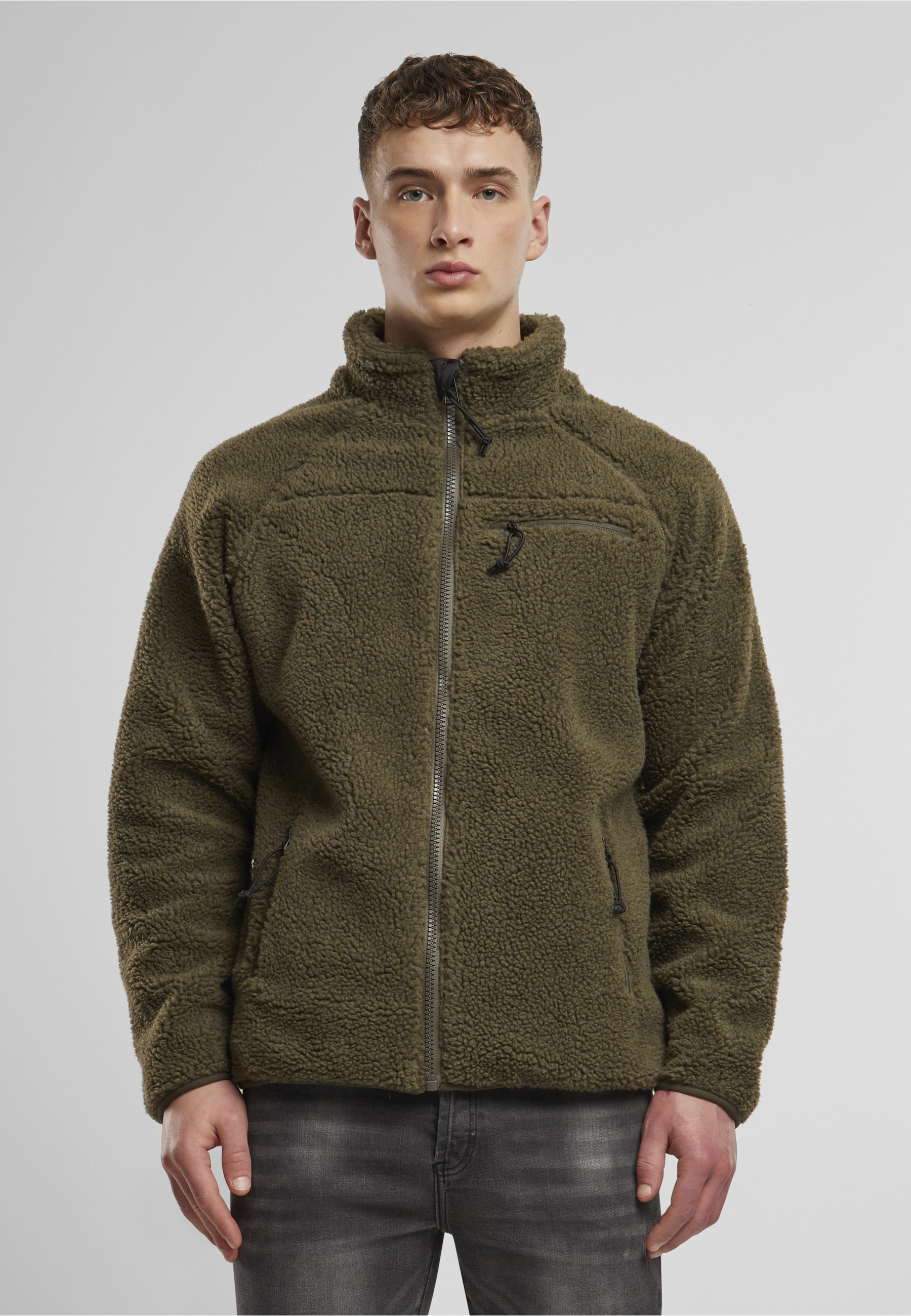 Brandit Allwetterjacke »Brandit Herren Teddyfleece Jacket« 1 Stk. tlg. ohne Kapuze