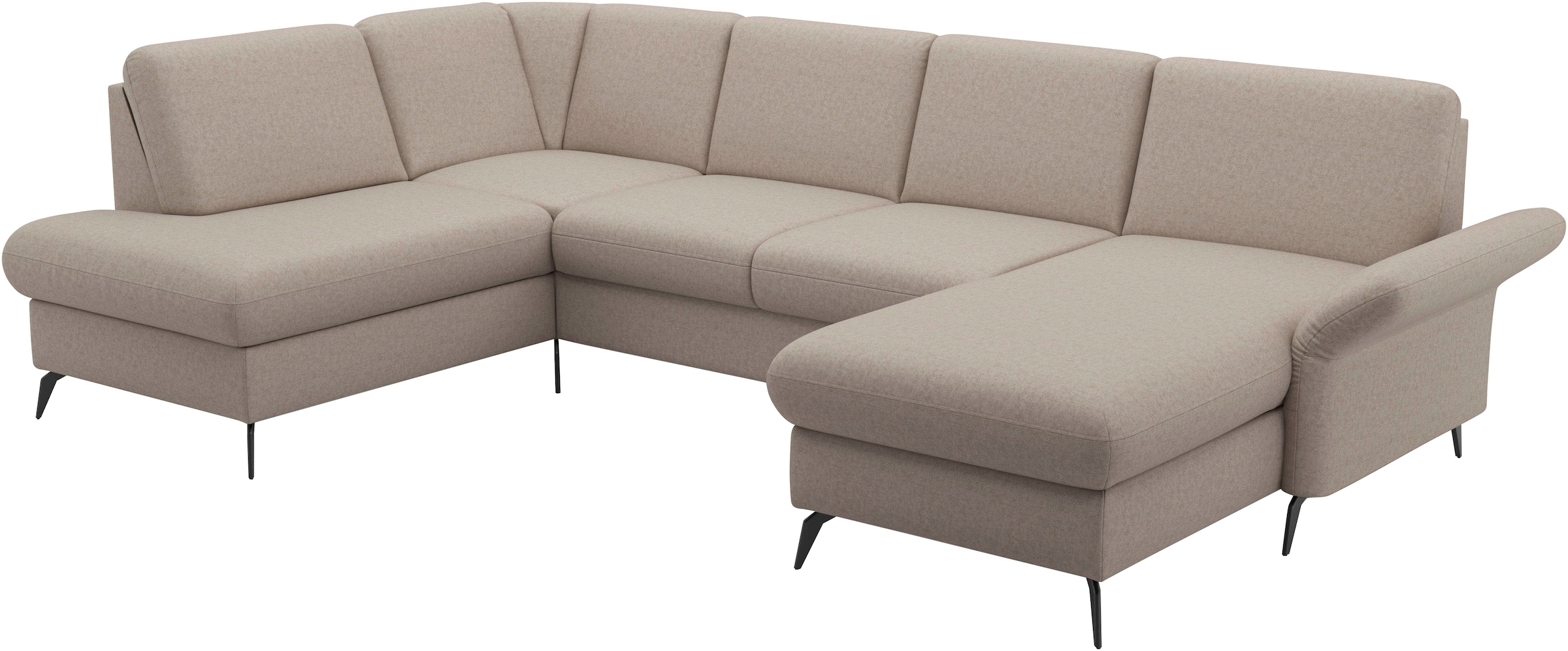 Home affaire Wohnlandschaft »Rochelle«, optional: Armteilverstellung, klappbar, Bettkasen