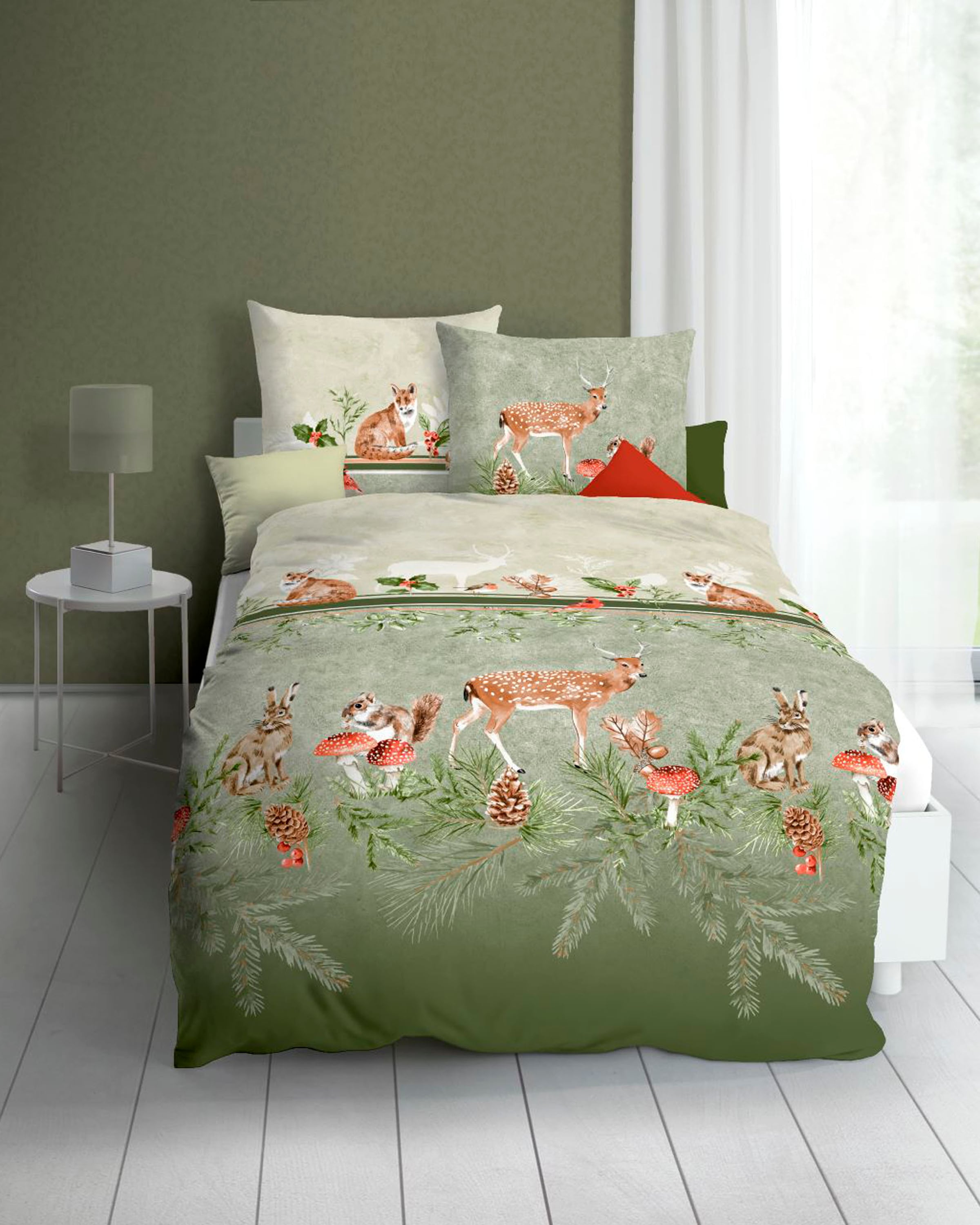 Kaeppel Bettwäsche "Under the Mistletoe" 2 Stk. tlg. angenehm wärmend günstig online kaufen