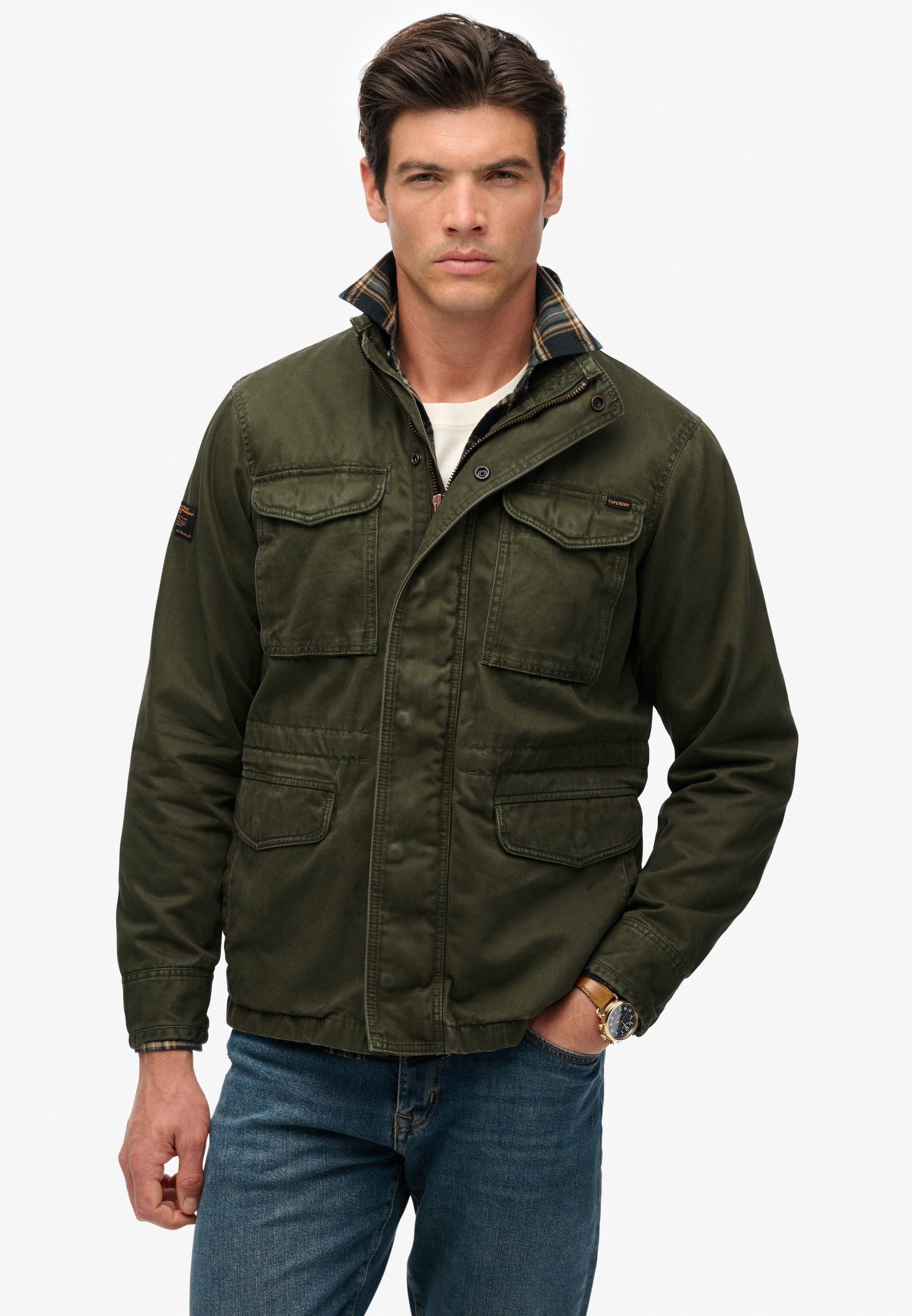 Superdry Parka "M65 MILITARY JACKET", ohne Kapuze günstig online kaufen