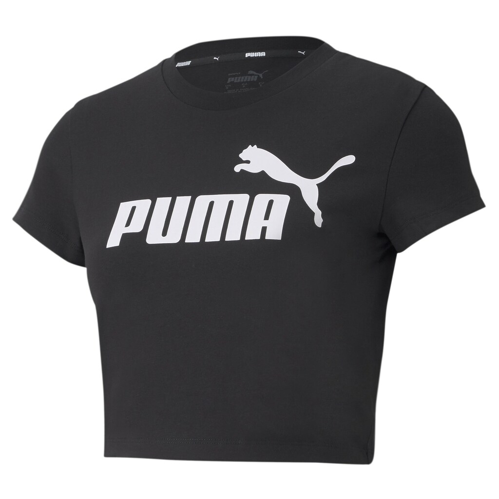 PUMA T-Shirt »Essentials Slim Logo Damen T-Shirt«