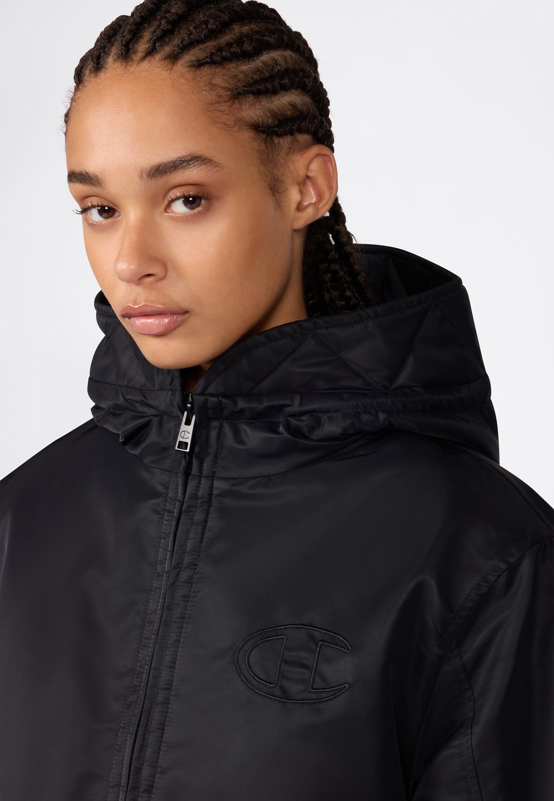 Champion Parka »SPORTWEAR JACKET Standard Fit« für Kinder und Jugendliche, mit hohem Stehkragen