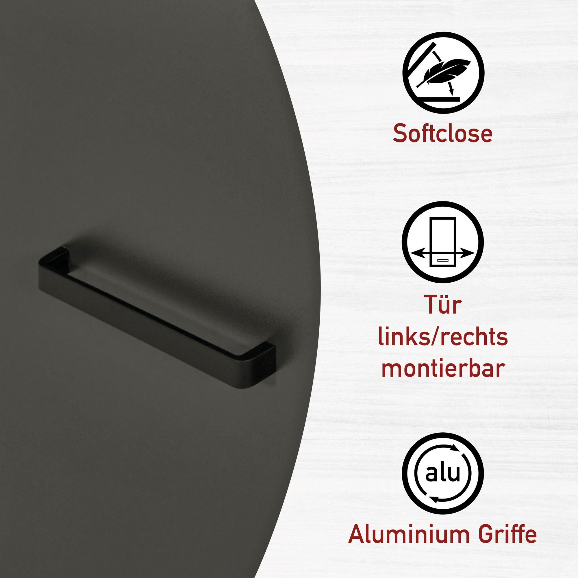 Inter Link Küchenzeile »Carbona, Einbauküche, Küchenblock, Küchenmodul, Kompaktküche« Ohne E-Geräte für Spülmaschine Kochfeld Backofen Kühlschrank B: 370 cm