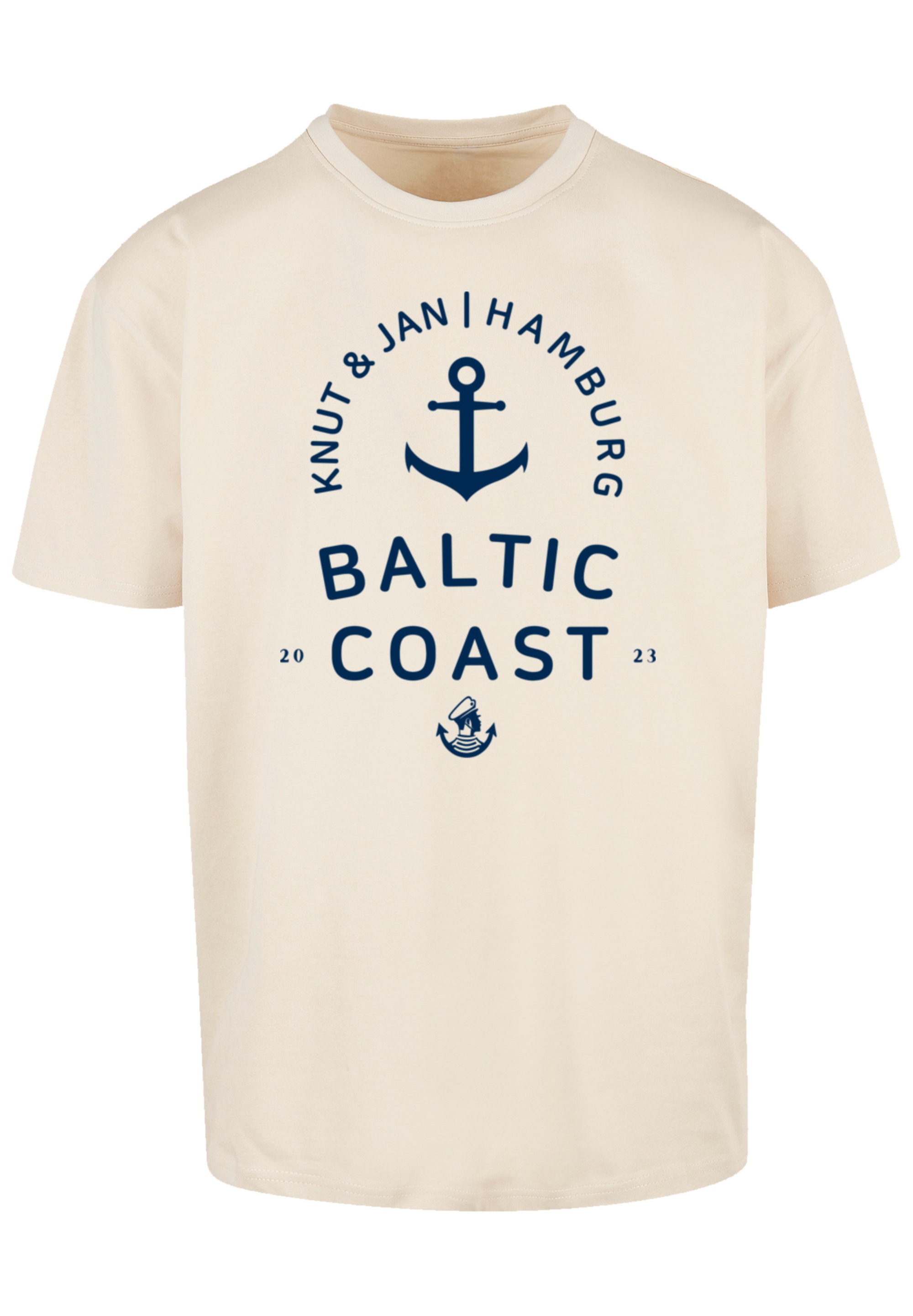 F4NT4STIC T-Shirt »Ostsee Logo Knut & Jan Hamburg«, Print