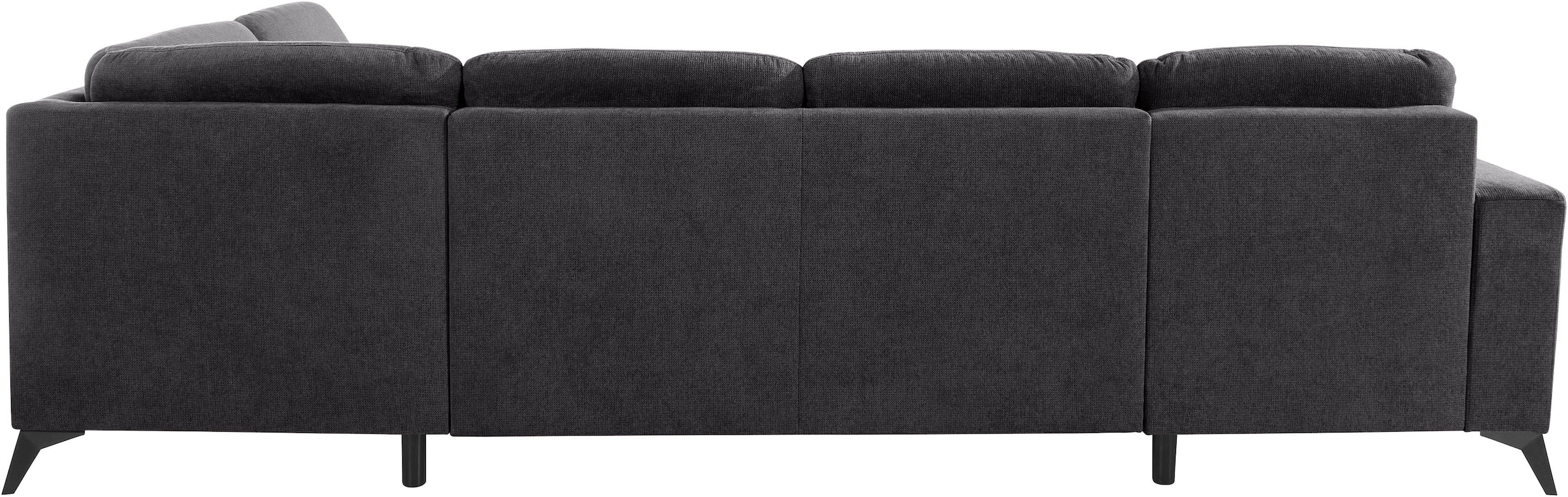 Places of Style Wohnlandschaft »Lolland U-Form«, Wahlweise mit Bettfunktion und Stauraum, auch mit abwischbarem Bezug