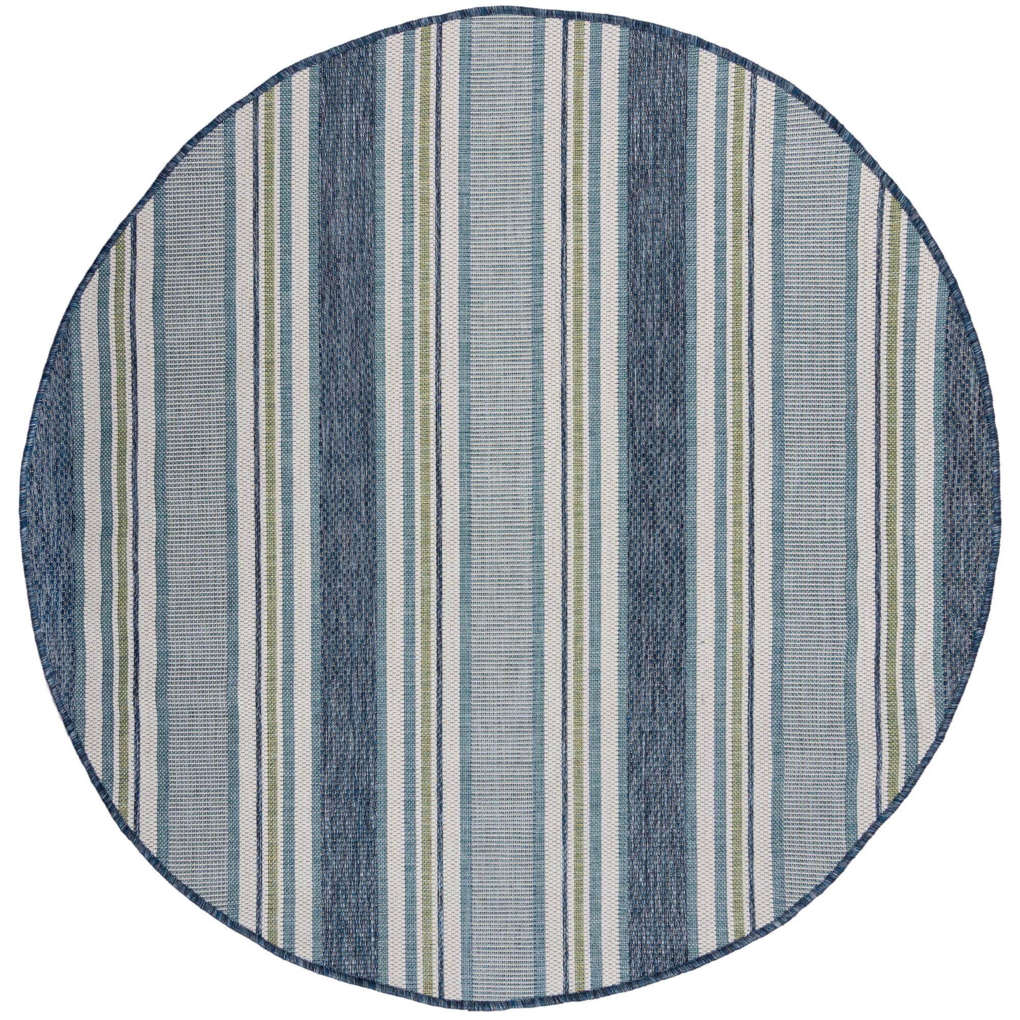 FLAIR RUGS Teppich "Roma Stripe" rund 4 mm Höhe Roma Stripe Indoor Outdoor- günstig online kaufen