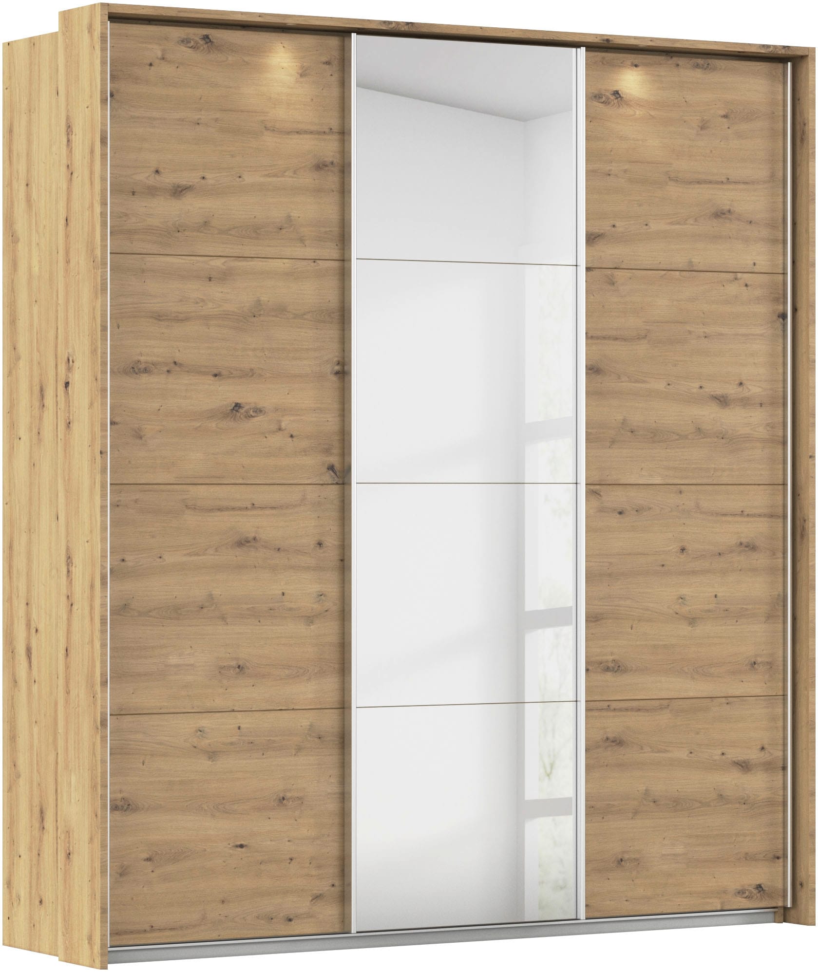 OTTO home Kleiderschrank "Mehrzweckschrank Aktenschrank Möbel Mietswohnung Schlafzimmer CORTONA" erhältlich in Breite 211/278/323/368 cm, Höhe: 214/233 cm, inkl. Passepartout und Zubehör, optionale Beleuchtung MADE IN GERMANY