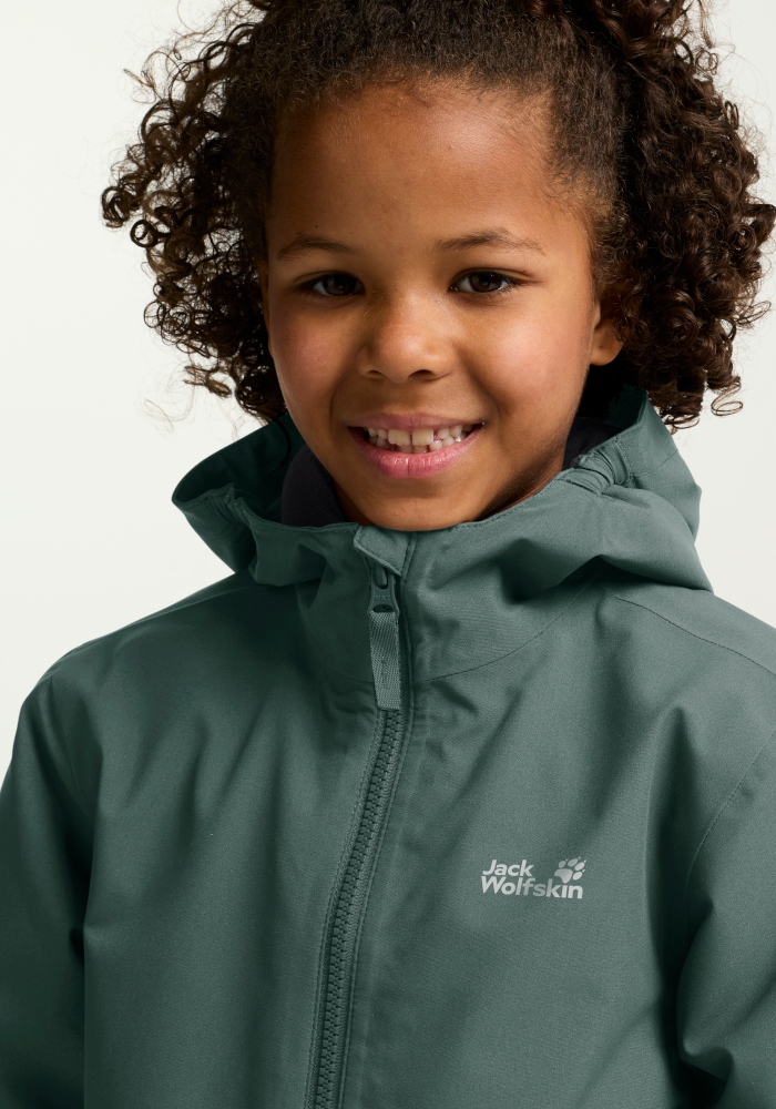Jack Wolfskin Outdoorjacke »SNOW DAYS JKT KIDS« für Kinder, wasserdichte Ausstattung, mit kuscheligem Innenfutter