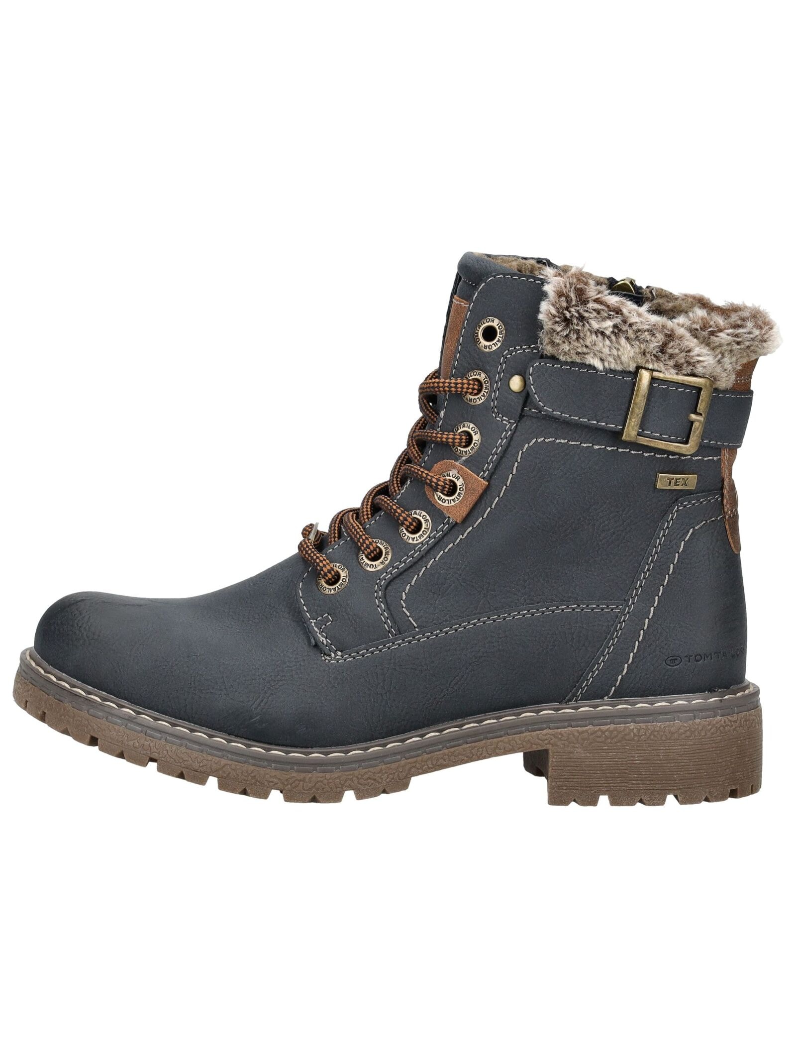 TOM TAILOR Schnürstiefelette »Tom Tailor Stiefelette Lederimitat«