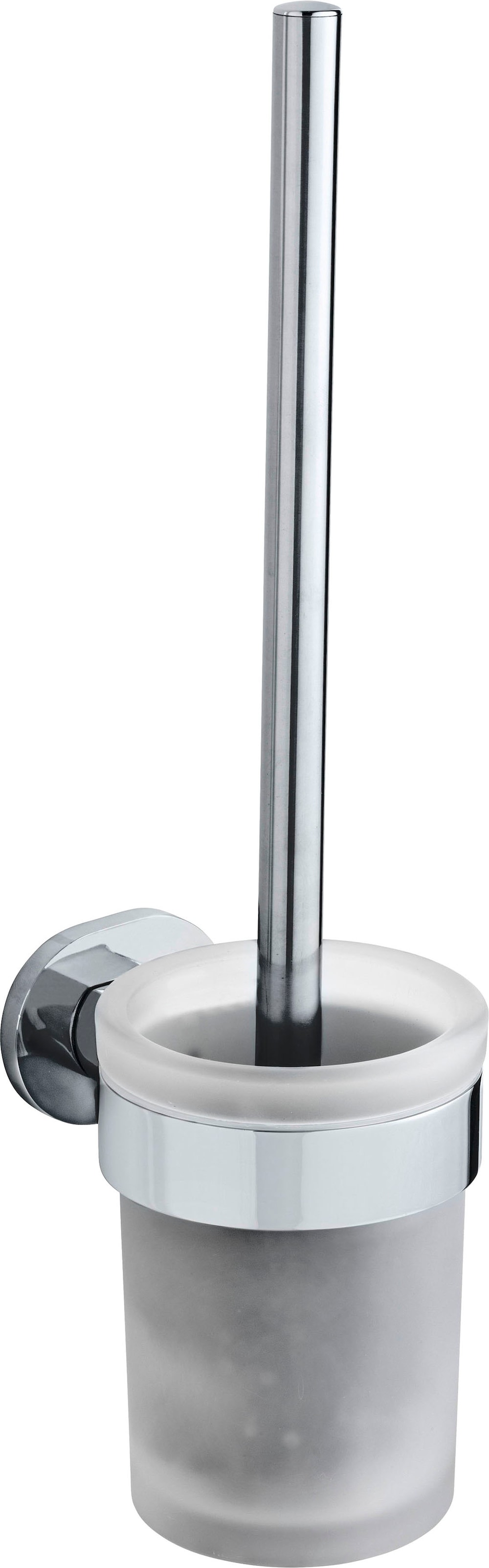 WENKO WC-Garnitur »UV-Loc® Maribor«, aus Zinkdruckguss-Glas, befestigen ohne Bohren, Bürstenkopf auswechselbar
