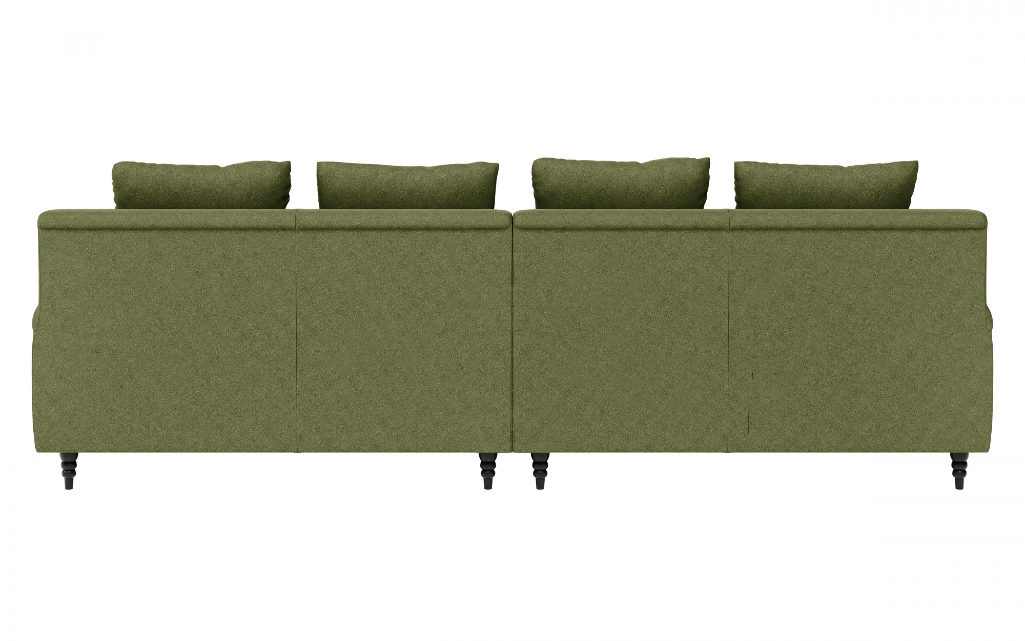 Guido Maria Kretschmer Home&Living Big-Sofa »NORIN«, zwei Fußarten: vorne - Rollen, hinten - Holzfüße