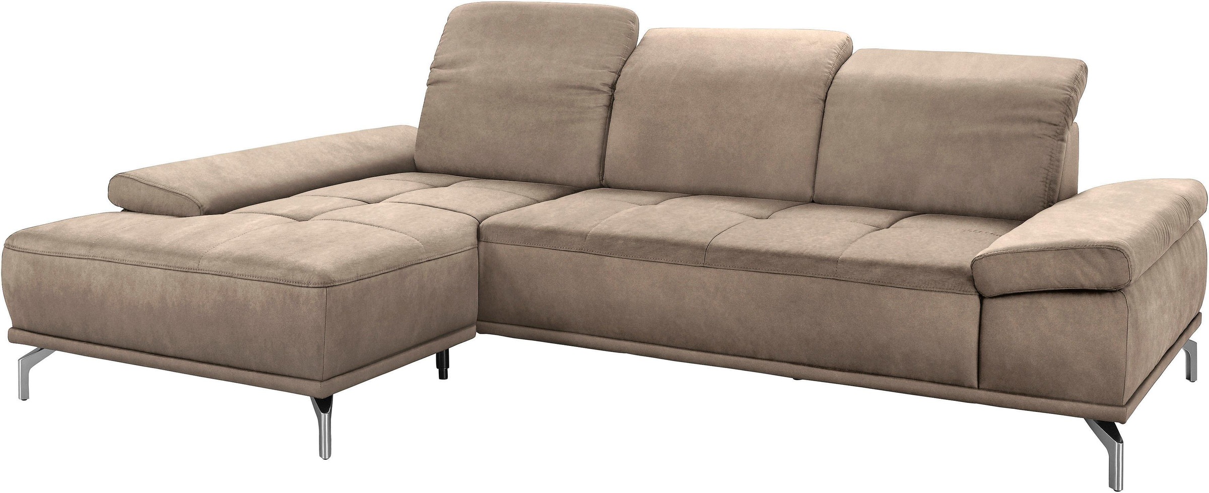 Home affaire Ecksofa "Caluna" Inkl.Sitztiefenverstellung, wahlweise mit Kop günstig online kaufen