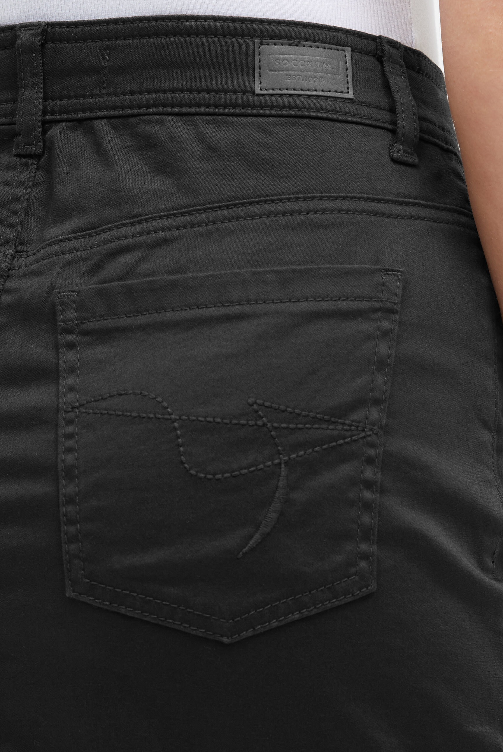 SOCCX Jeansrock mit Taschen