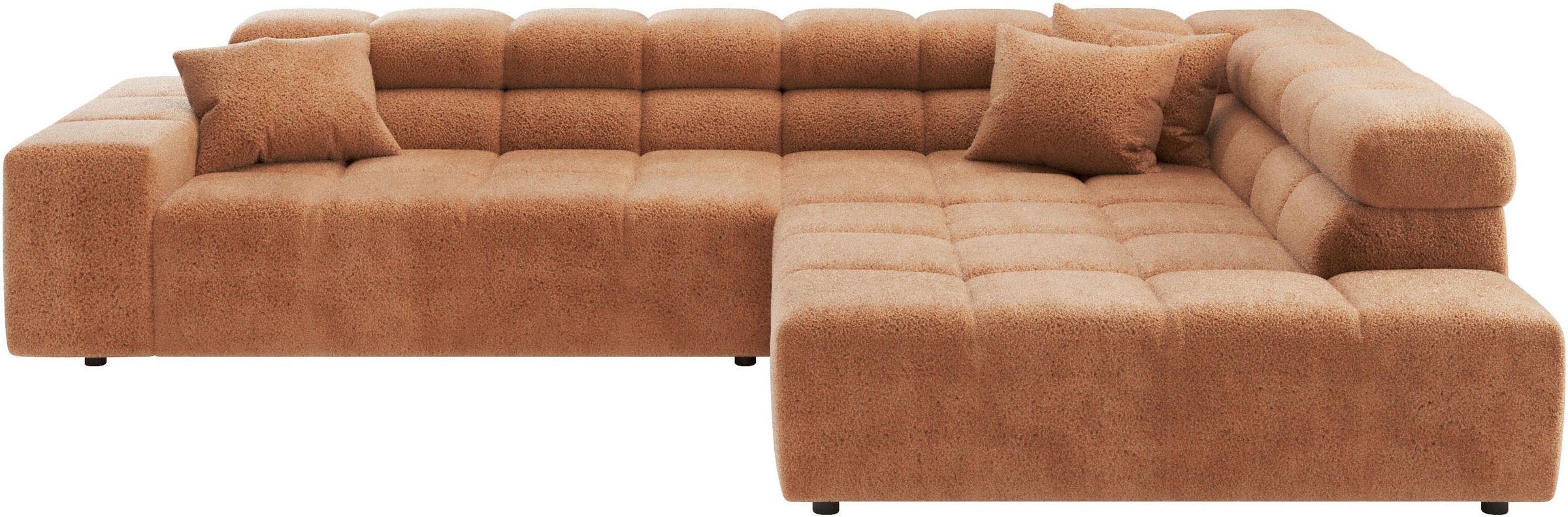 Home affaire Ecksofa "Ancona, Ecksofa, incl. Kopfteilverstellung, Breite 319 cm, L-Form" wahlweise elektrische Sitztiefenverstellung