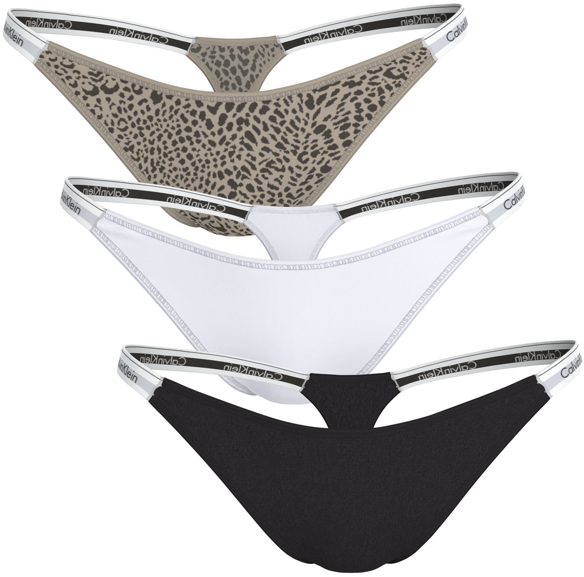 Calvin Klein Underwear Tanga Packung, 3er-Pack, Körpernahe Passform mit ela günstig online kaufen