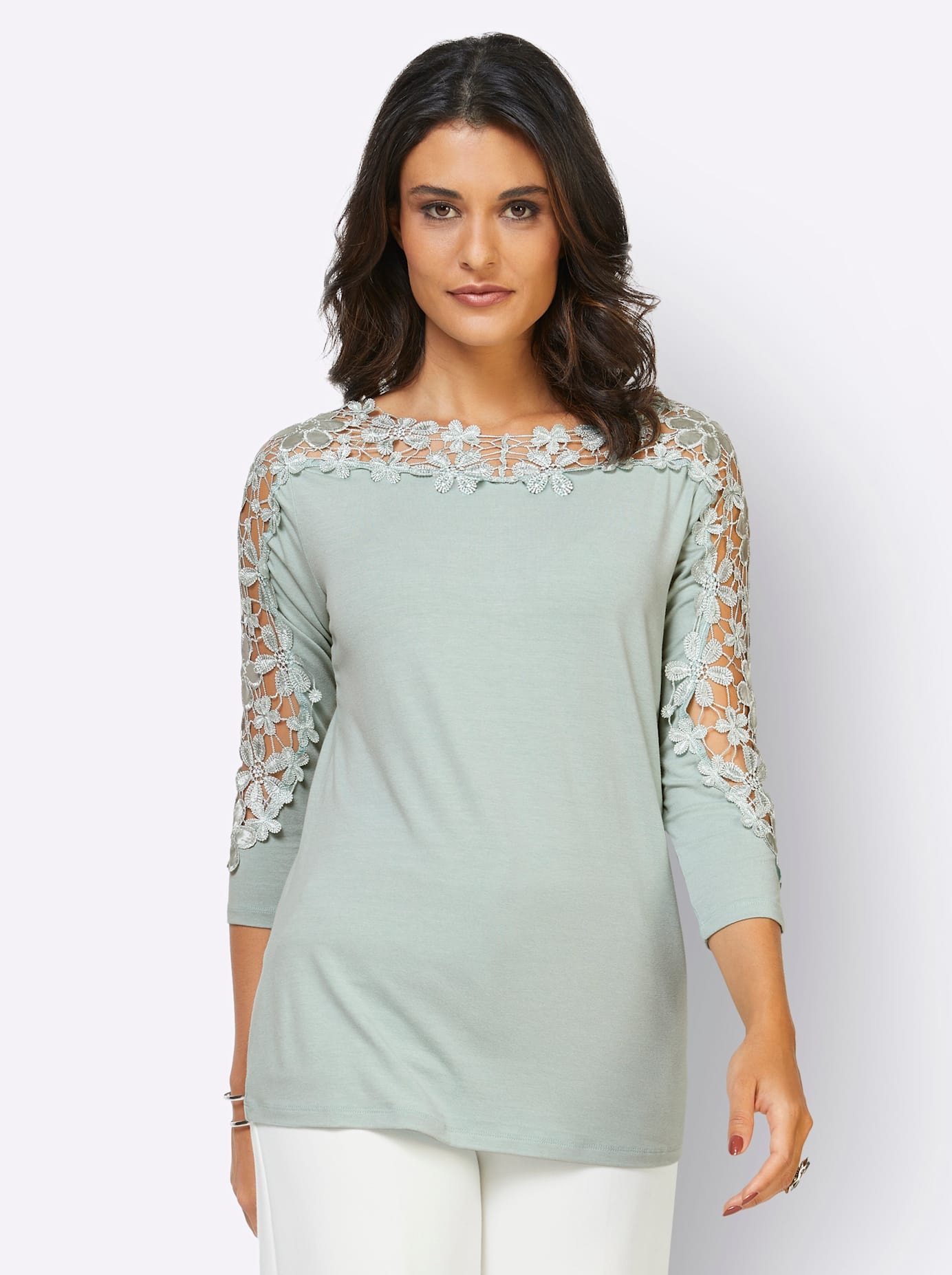 creation L Spitzenshirt "Shirt", 1 Stk. günstig online kaufen