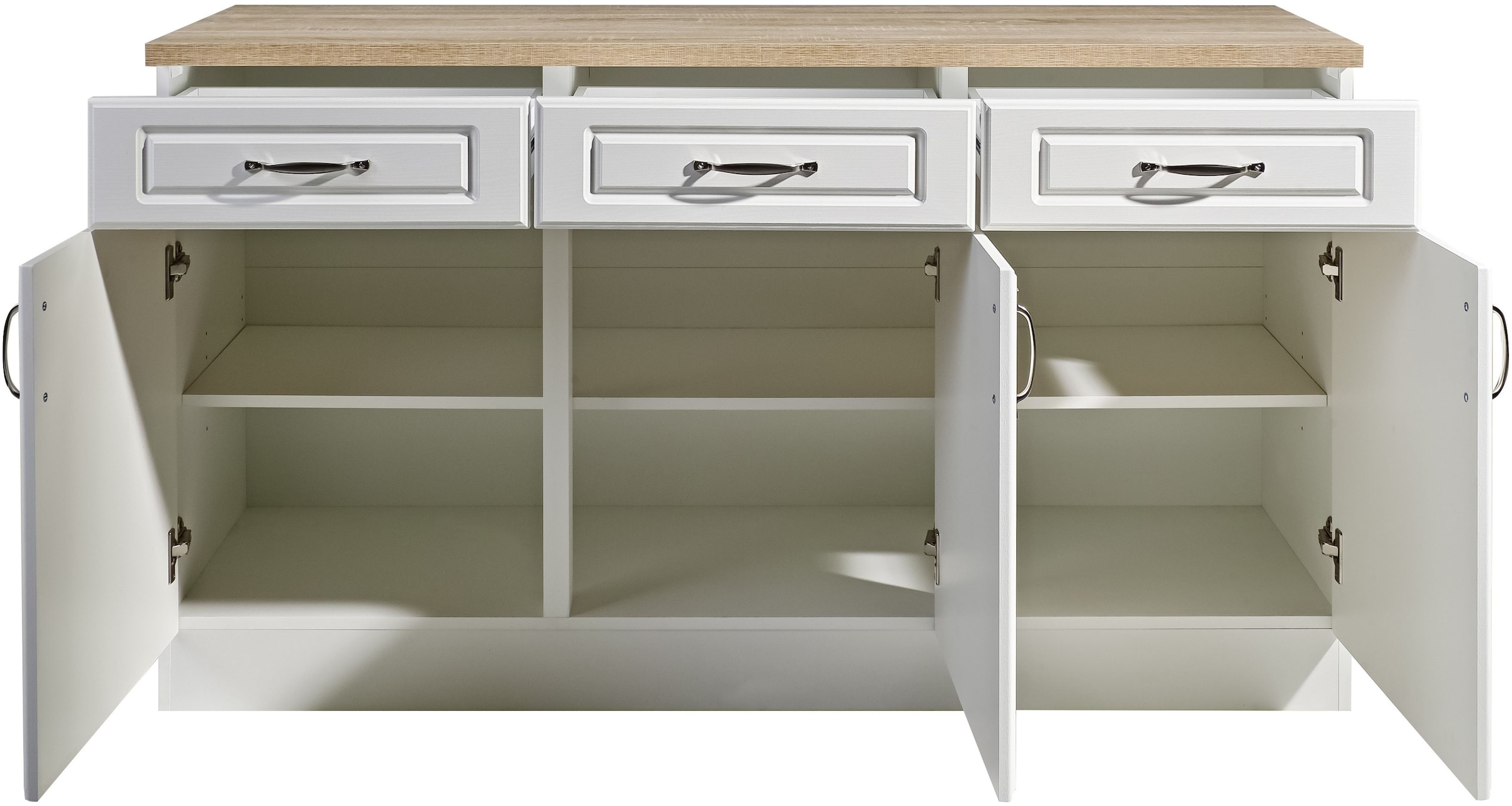 wiho Küchen Unterschrank »Linz«, 150 cm breit, in Landhaus-Optik