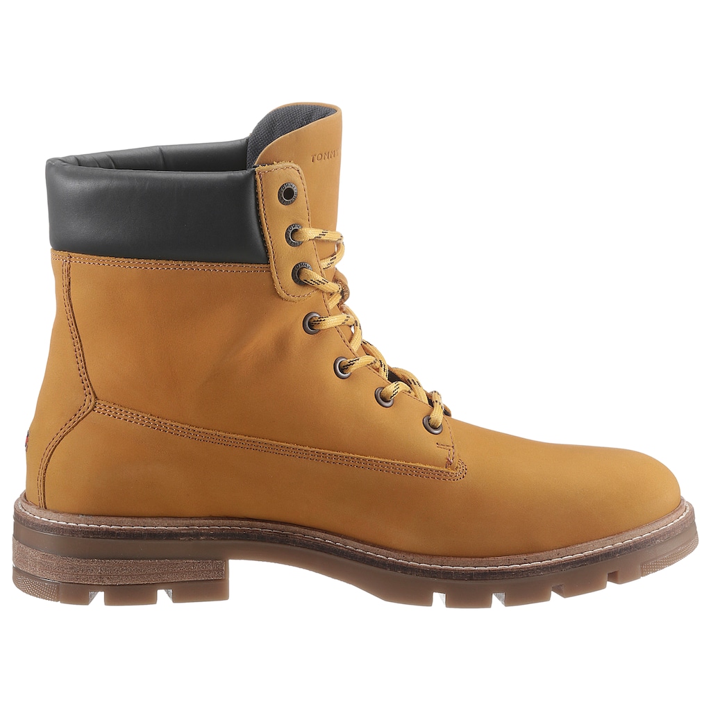 Tommy Hilfiger Schnürboots »HILFIGER PADDED NUBUCK BOOT«