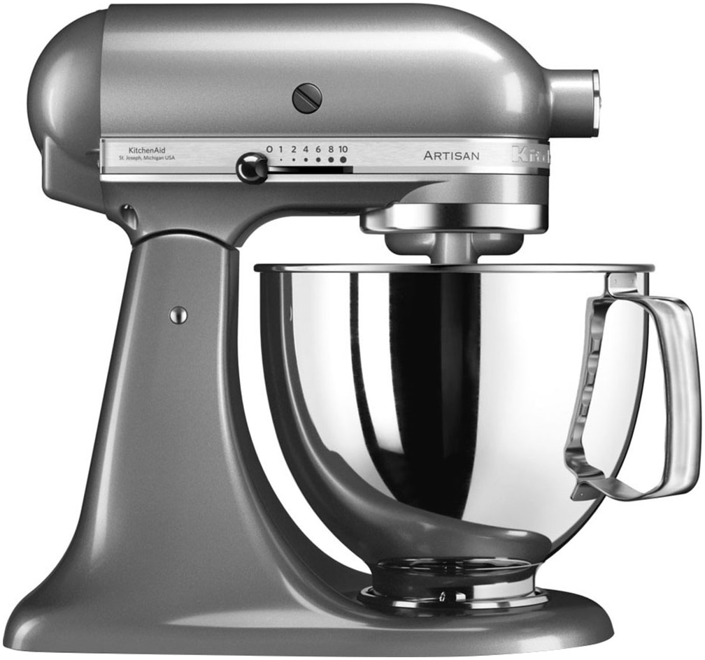 KitchenAid Küchenmaschine »5KSM125ECU«, mit Gratis Glasschüssel+3 Nudelvorsätzen