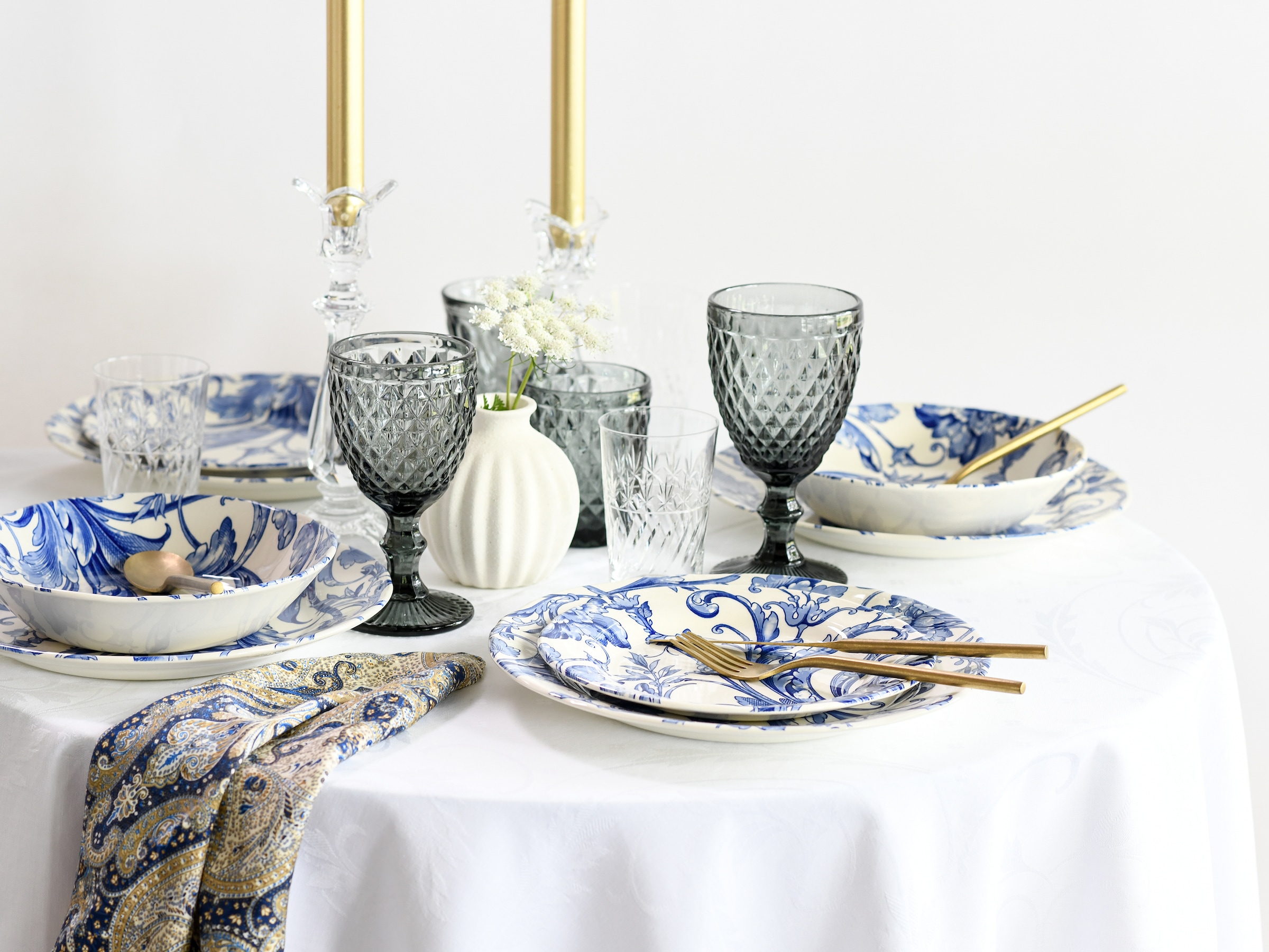 CreaTable Teller-Set »Venecia, Tellerset 18-tlg«, (Set, 18 tlg.), Traditionell, Nostalgie