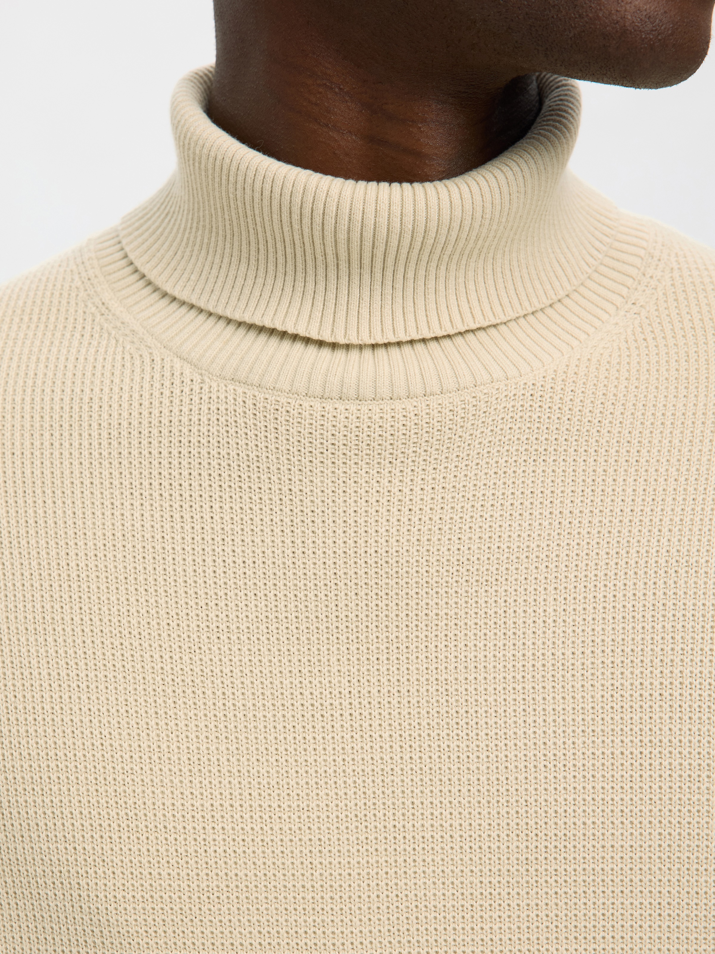 SELECTED Rollkragenpullover "SLHDANE LS KNIT STRUCTURE ROLL NECK NOOS" günstig online kaufen
