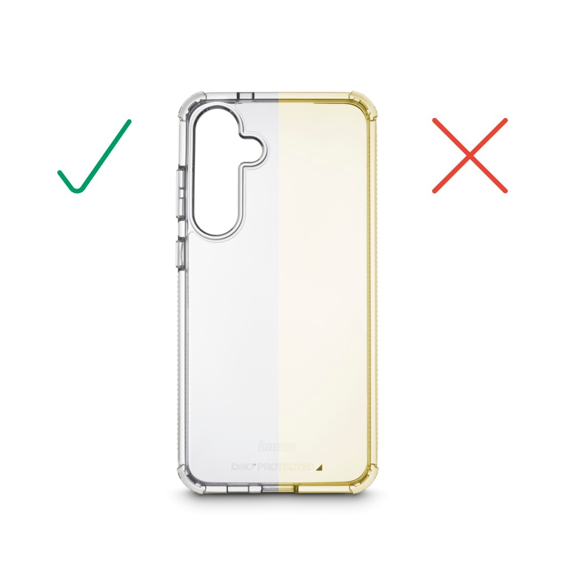 Hama Smartphone-Hülle »Handyhülle „Extreme Protect“ für Galaxy S24 (stoßfest, sturzsicher)«, Samsung Galaxy S24, Smartphonetasche, Antivergilbung, Kratzschutz, Rundumschutz, flexibel
