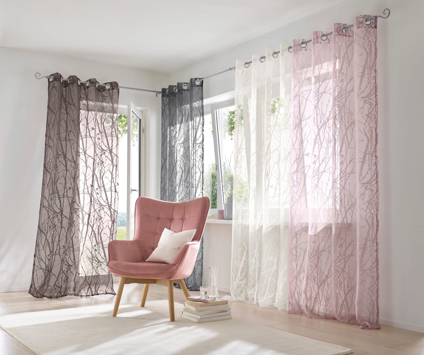 heine home Gardine Ösen 1 Stk. tlg.