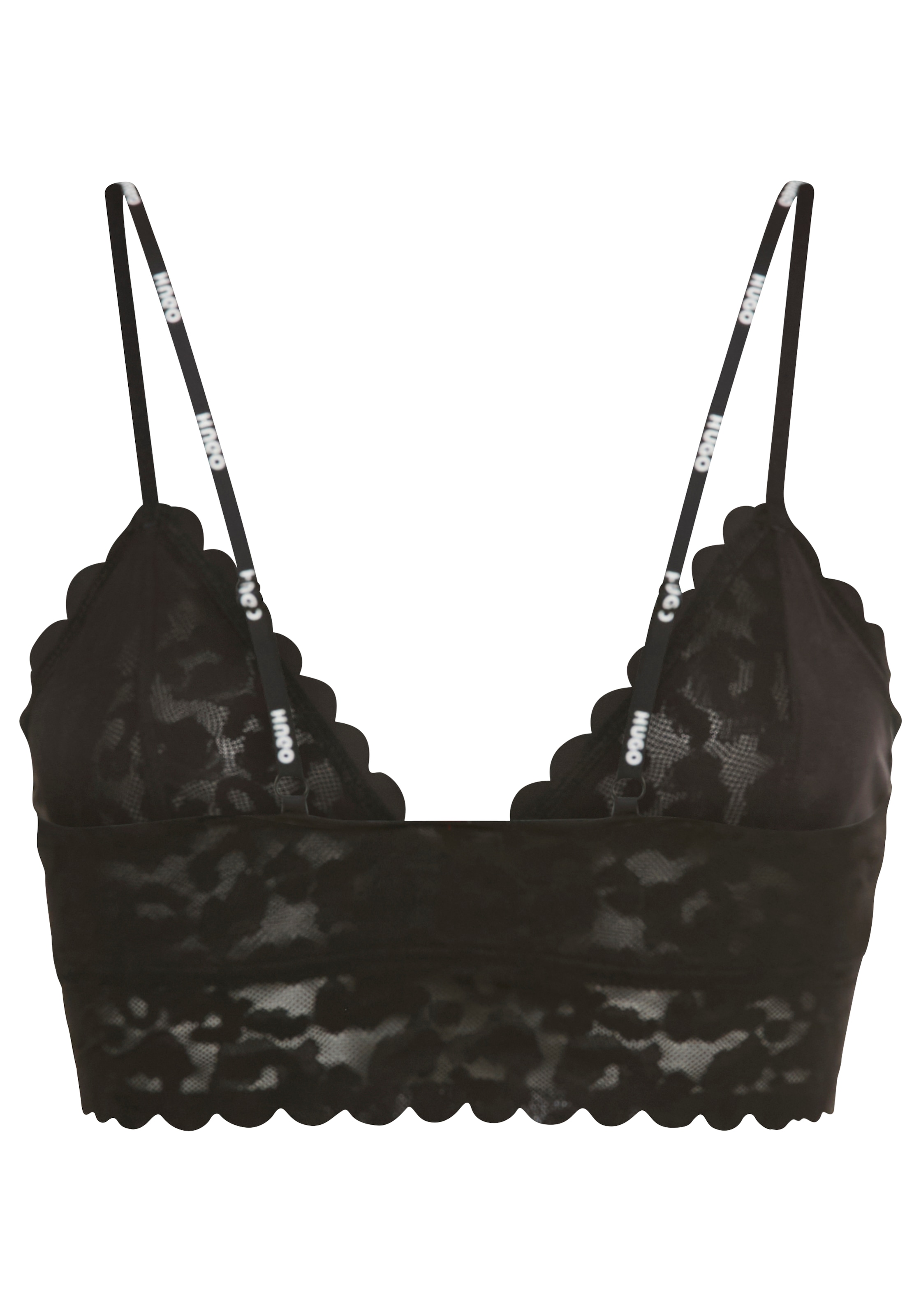 HUGO Underwear Triangel-BH »LEO LACE«, ungepolstert, gewellte Kante, ohne Verschluss