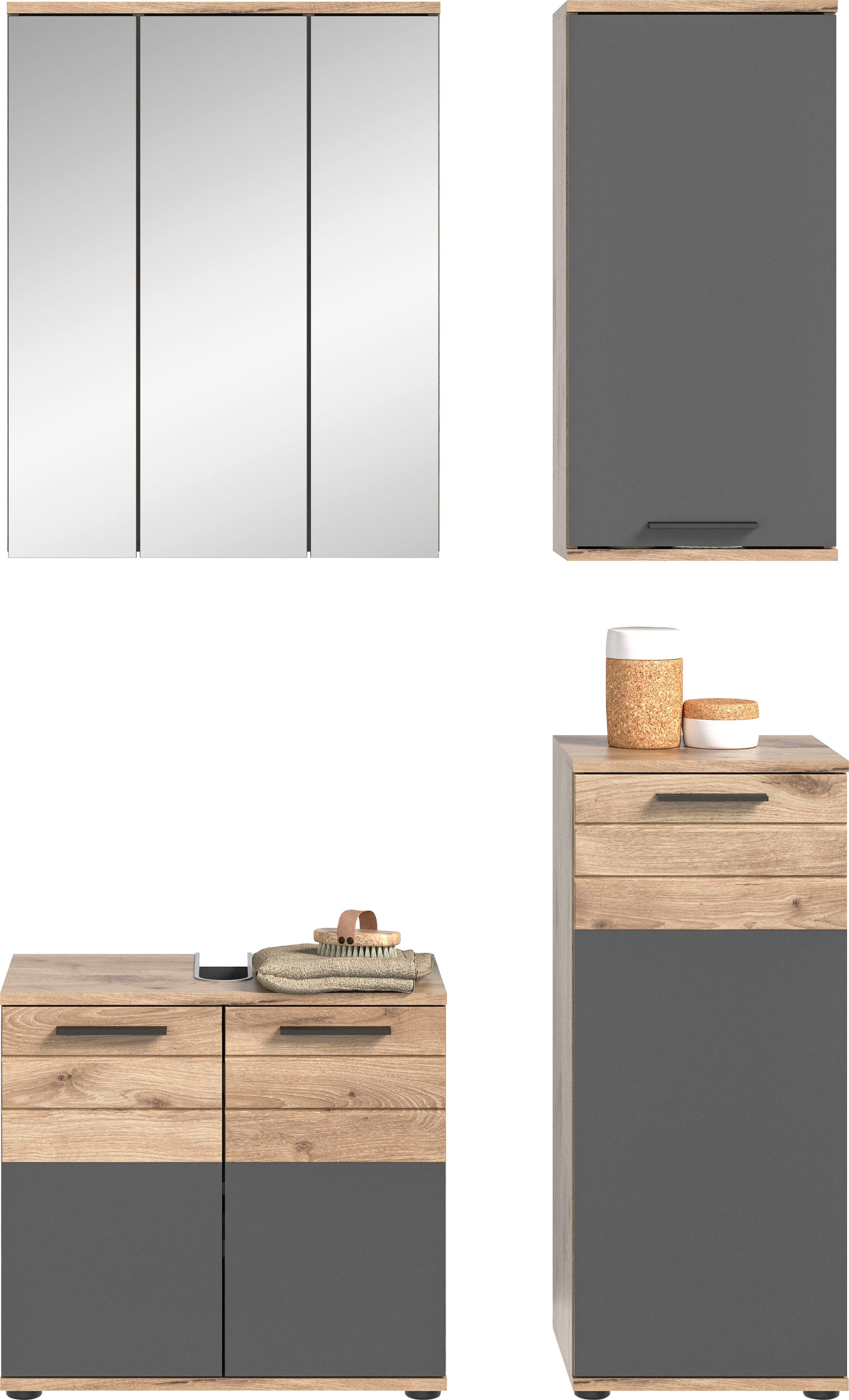 INOSIGN Badmöbel-Set "Riga, 4 teilig, bestehend aus:" Set, 4 Stk. tlg. Wasc günstig online kaufen