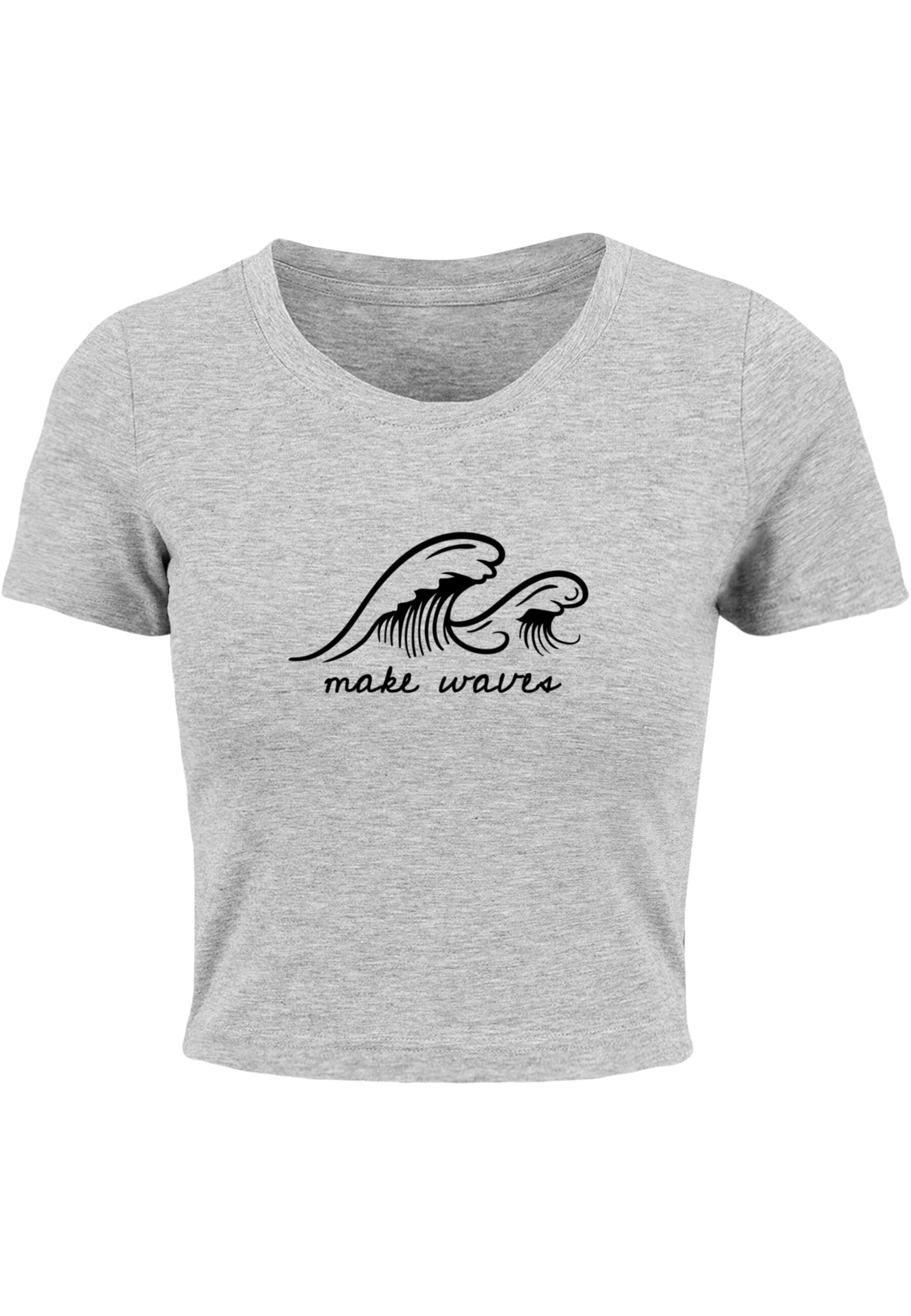T-Shirt »Merchcode Damen Ladies Summer - Make waves Cropped Tee«, (1 tlg.)