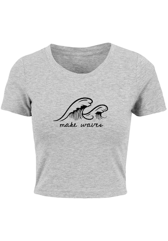 T-Shirt »Merchcode Damen Ladies Summer - Make waves Cropped Tee«, (1 tlg.)
