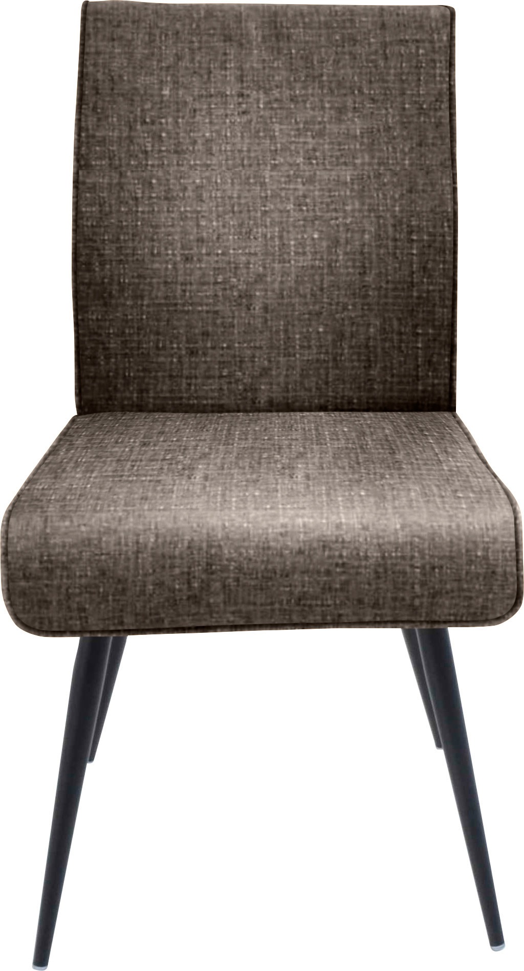 K+W Komfort & Wohnen 4-Fußstuhl »Giacomo I«, 1 St., Flachgewebe 775, 4- Fußstuhl mit umlaufenden 4mm Keder am Rücken und Sitz, Metallfüße