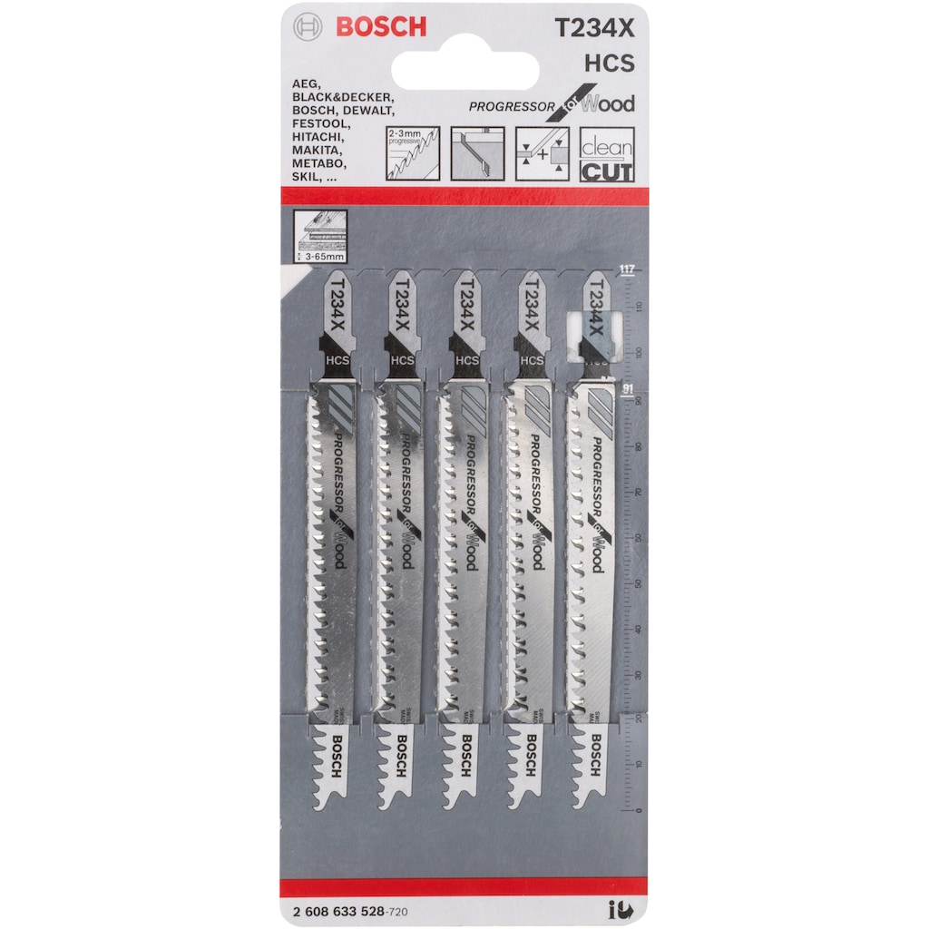 Bosch Home & Garden Pendelhubstichsäge »PST 800 PEL«, (Set, 5 St.)