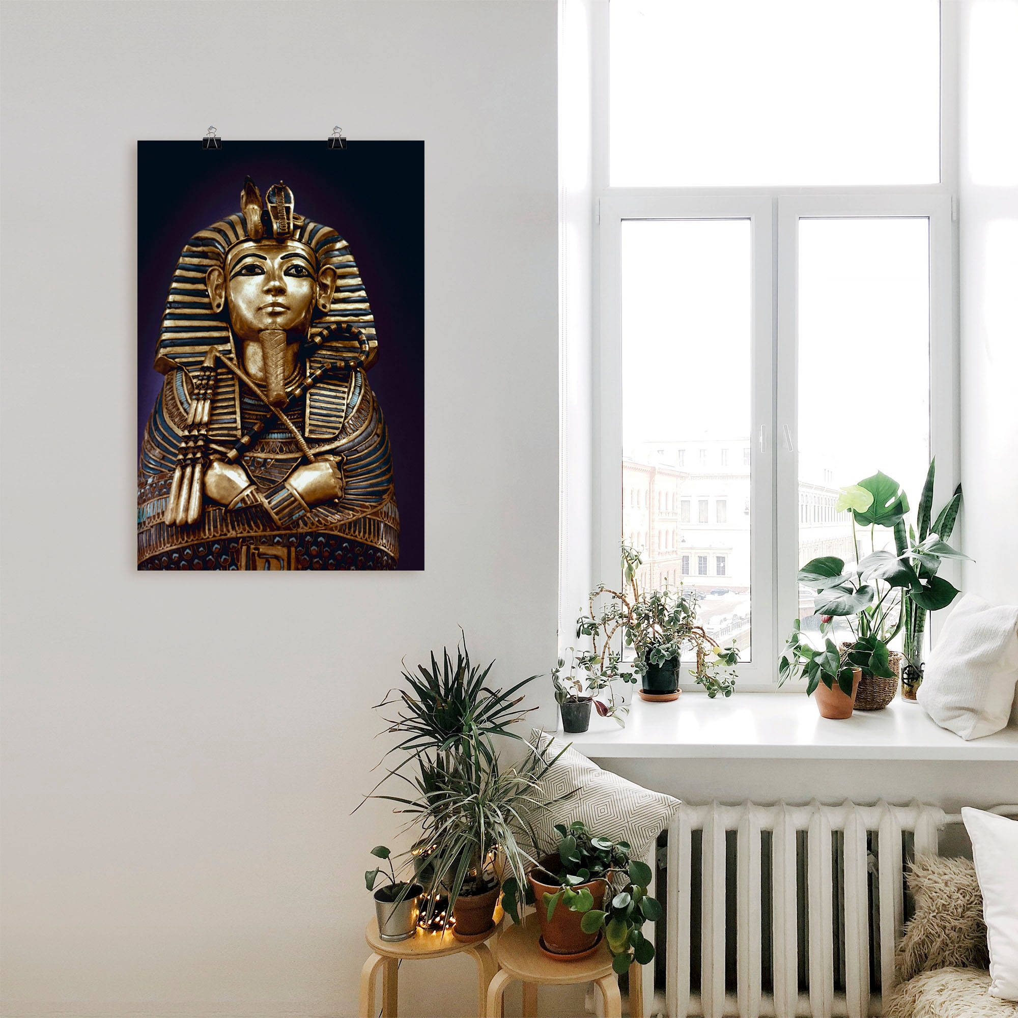 Artland Wandbild »Grabbüste von König Tutanchamun«, Menschen, (1 St.), als Leinwandbild, Poster in verschied. Größen