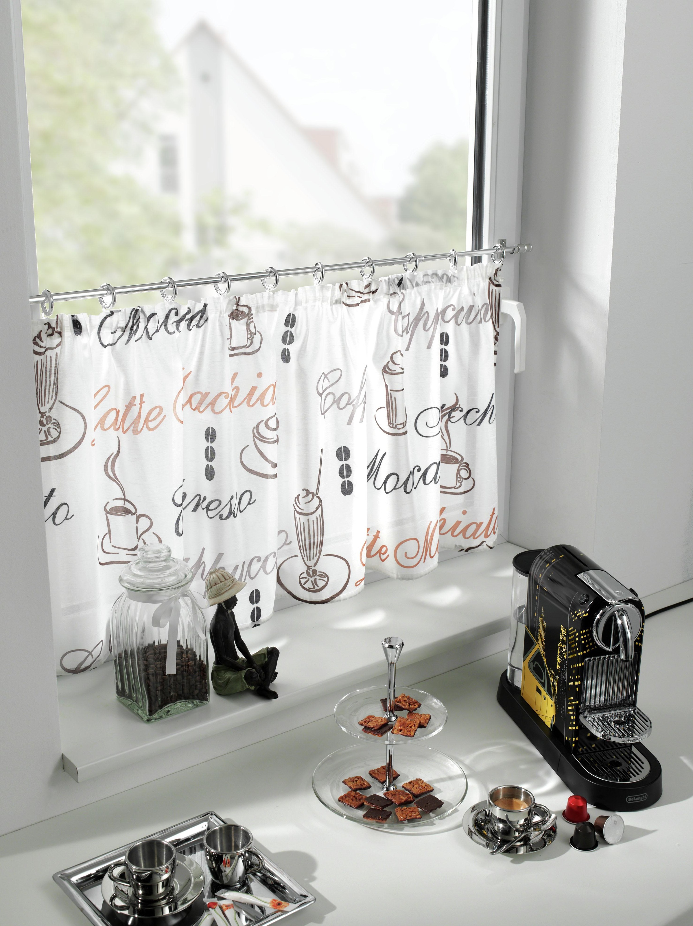 GARDINIA Scheibenstange "Cafehausstange Metall" Ø 12 mm 1 läufig-läufig aus günstig online kaufen