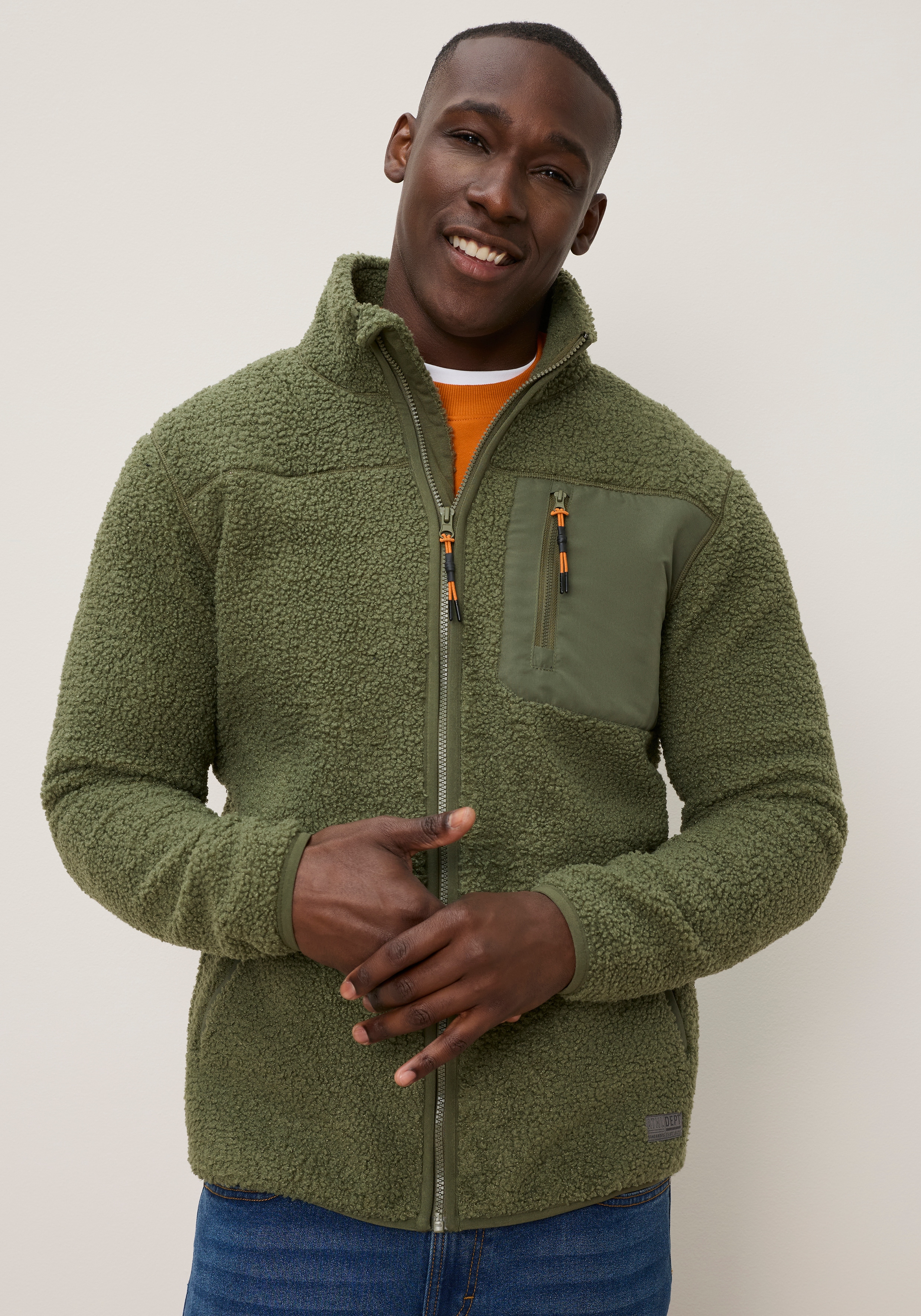 KangaROOS Teddy Fleece Jacke mit Brusttaschen für den Übergang
