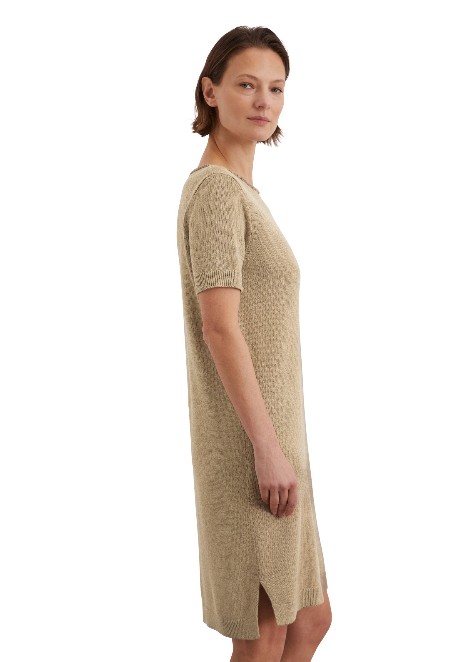 Marc O'Polo Strickkleid »aus Bio-Baumwolle-Leinen-Mix«