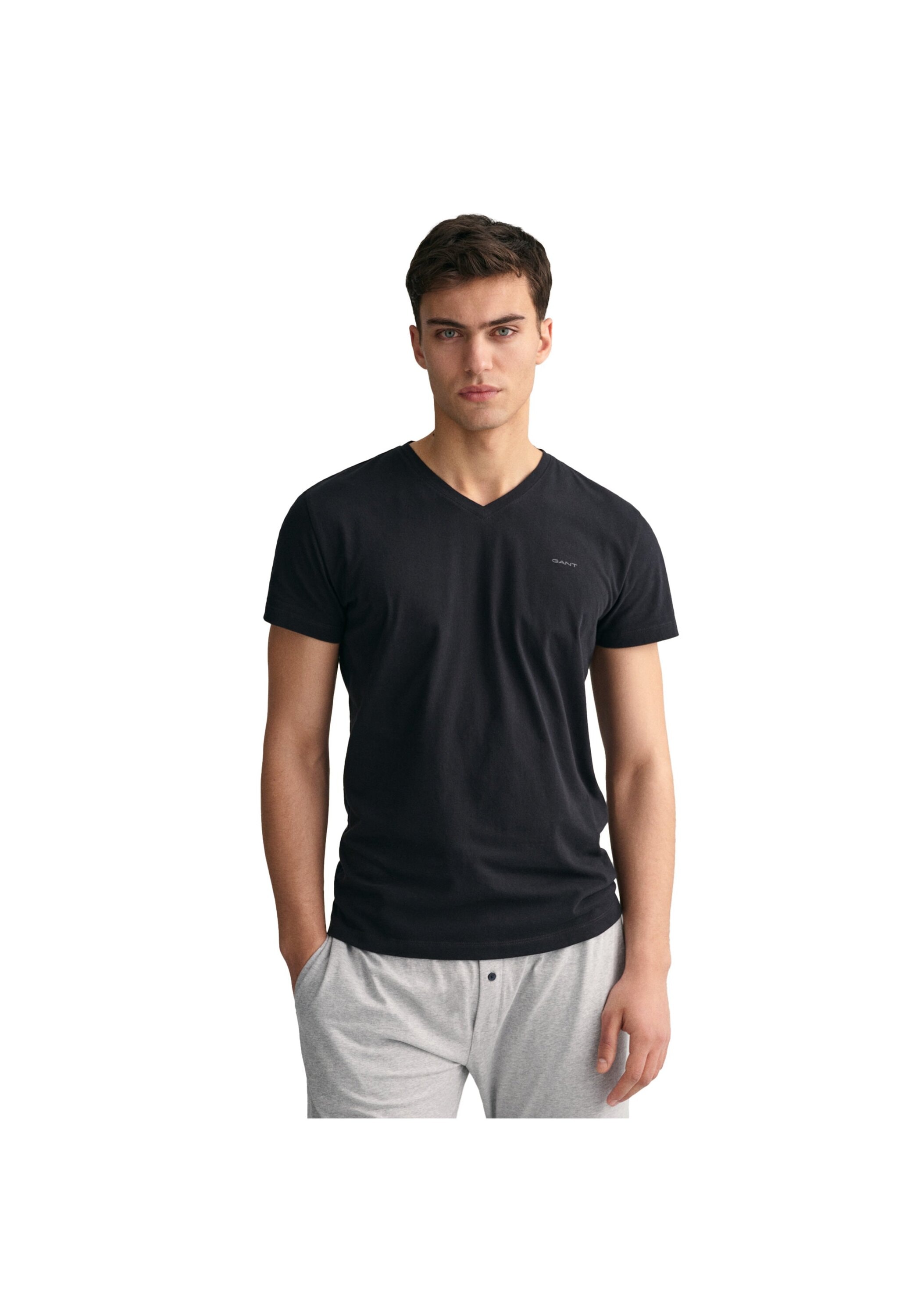 Gant T-Shirt »T-Shirt V-NECK T-SHIRT 2-PACK 2er Pack«
