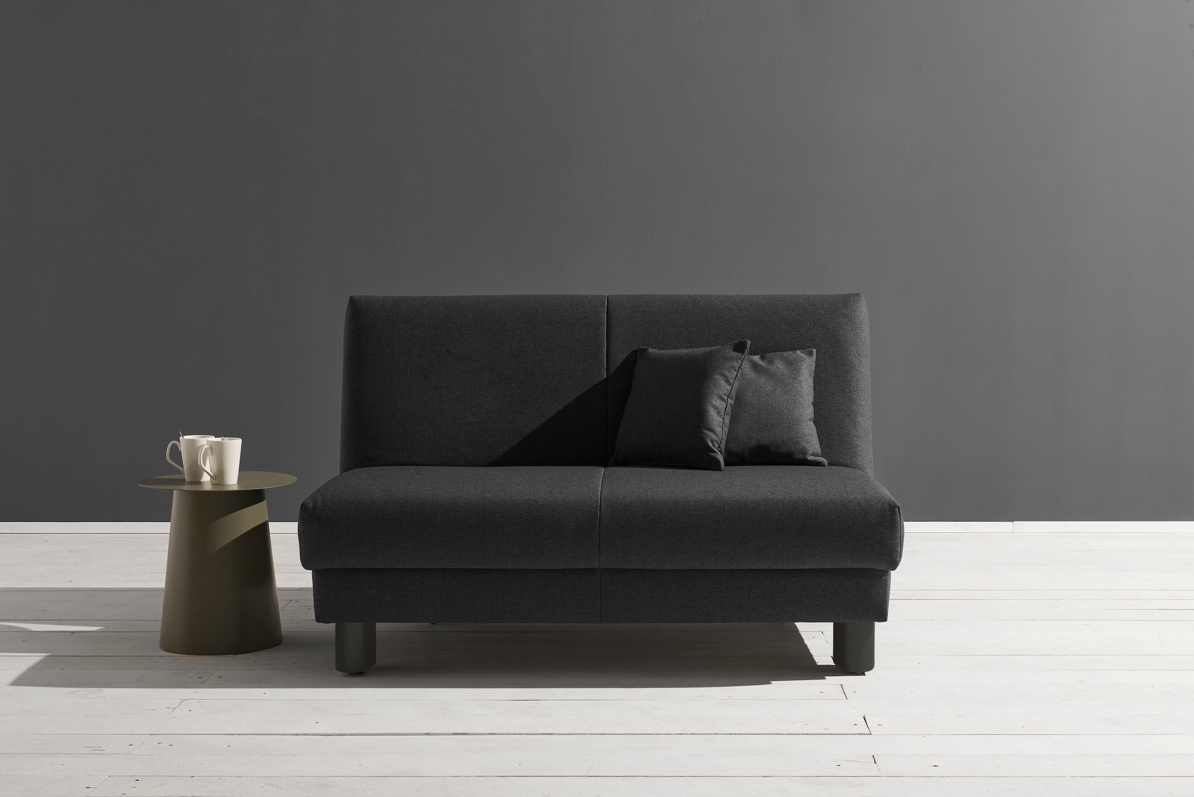 ell + ell Schlafsofa »Enny Faltsofa«, Liegefläche Breite 120 oder 140 cm,  Liegehöhe 45 cm, Füße schwarz kaufen | BAUR