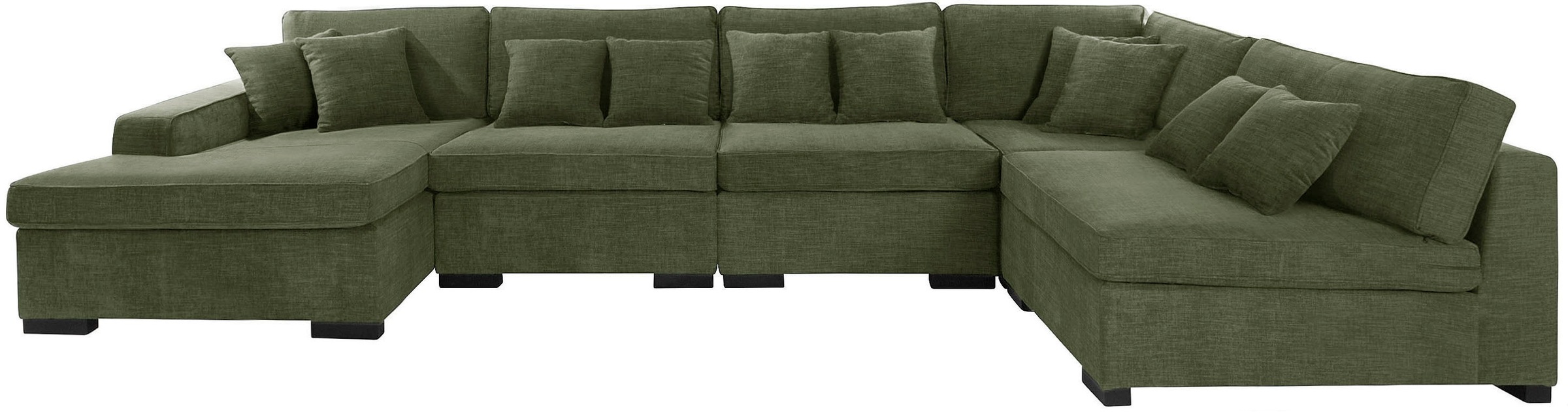 Guido Maria Kretschmer Home&Living Wohnlandschaft »Skara U-Form«, Lounge-Sofa mit Federkernpolsterung, in vielen Bezugsvarianten