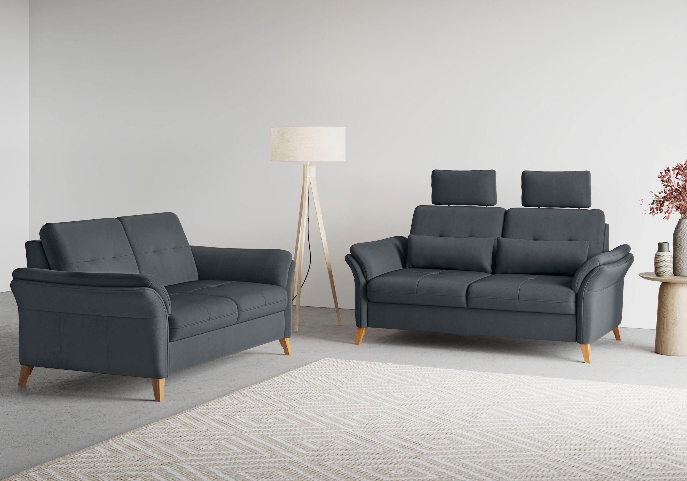 sit&more 3-Sitzer »Göteborg« inklusive Sitztiefenverstellung und Federkern