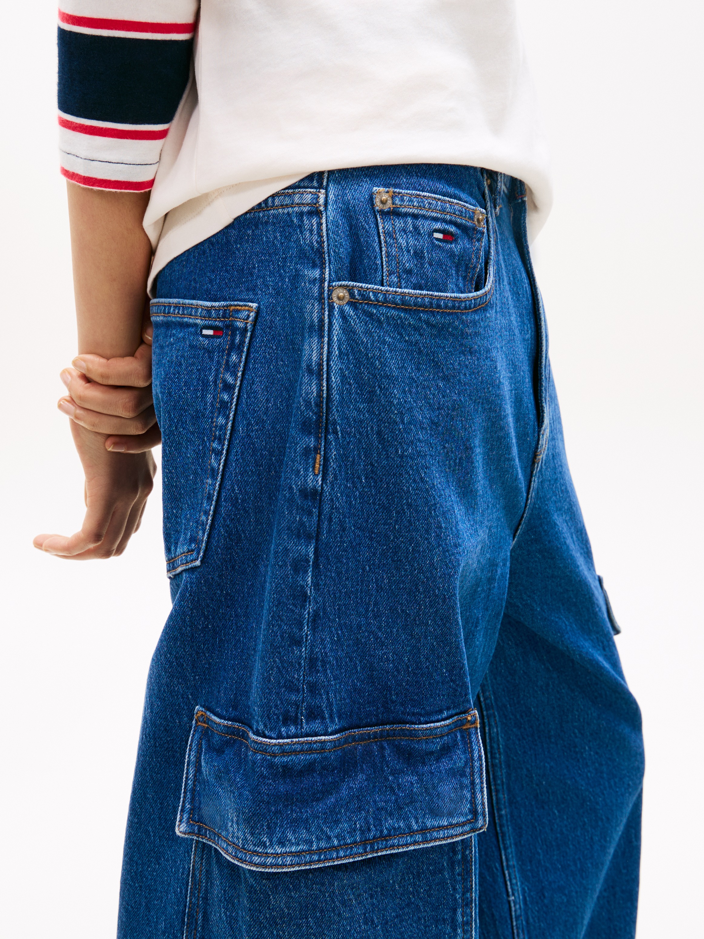 Tommy Jeans Loose-fit-Jeans "CHARLIE MR LOOSE WD CARGO BJ4133" günstig online kaufen