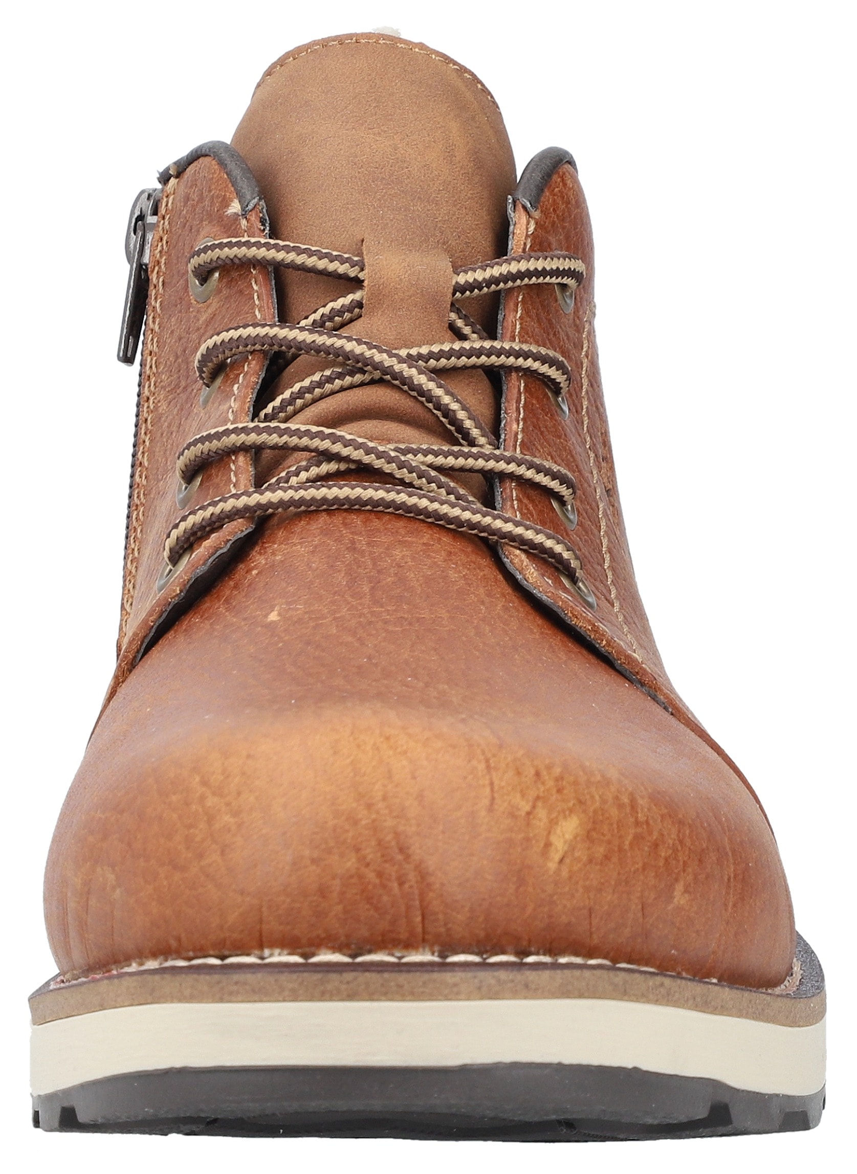 Rieker Winterboots, Schnürboots, Casual-Stiefelette mit Innenreißverschluss, Warmfutter