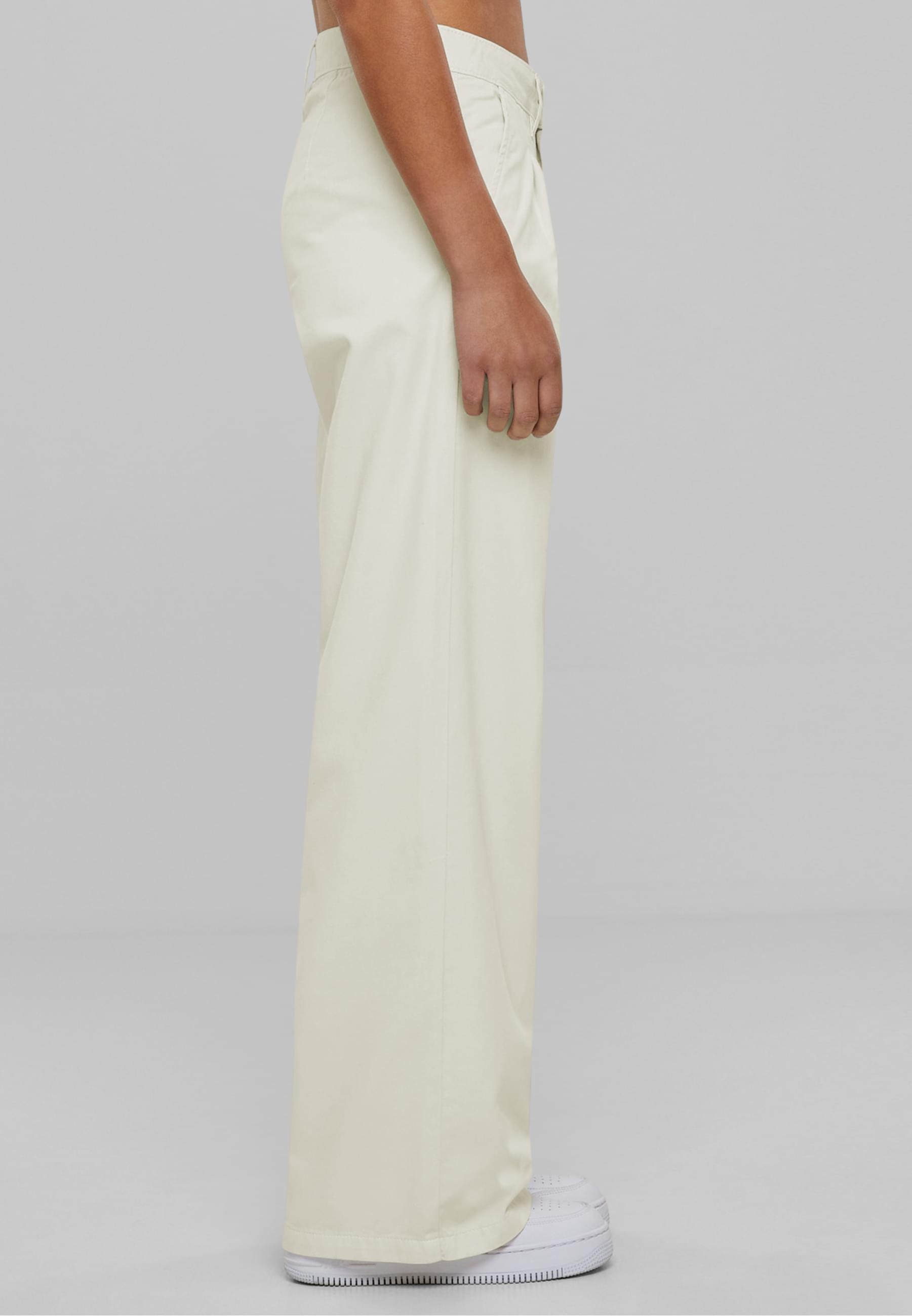 URBAN CLASSICS Stoffhose »Urban Classics Damen Ladies Organic Pleated Cotton Pants«, (1 tlg.)