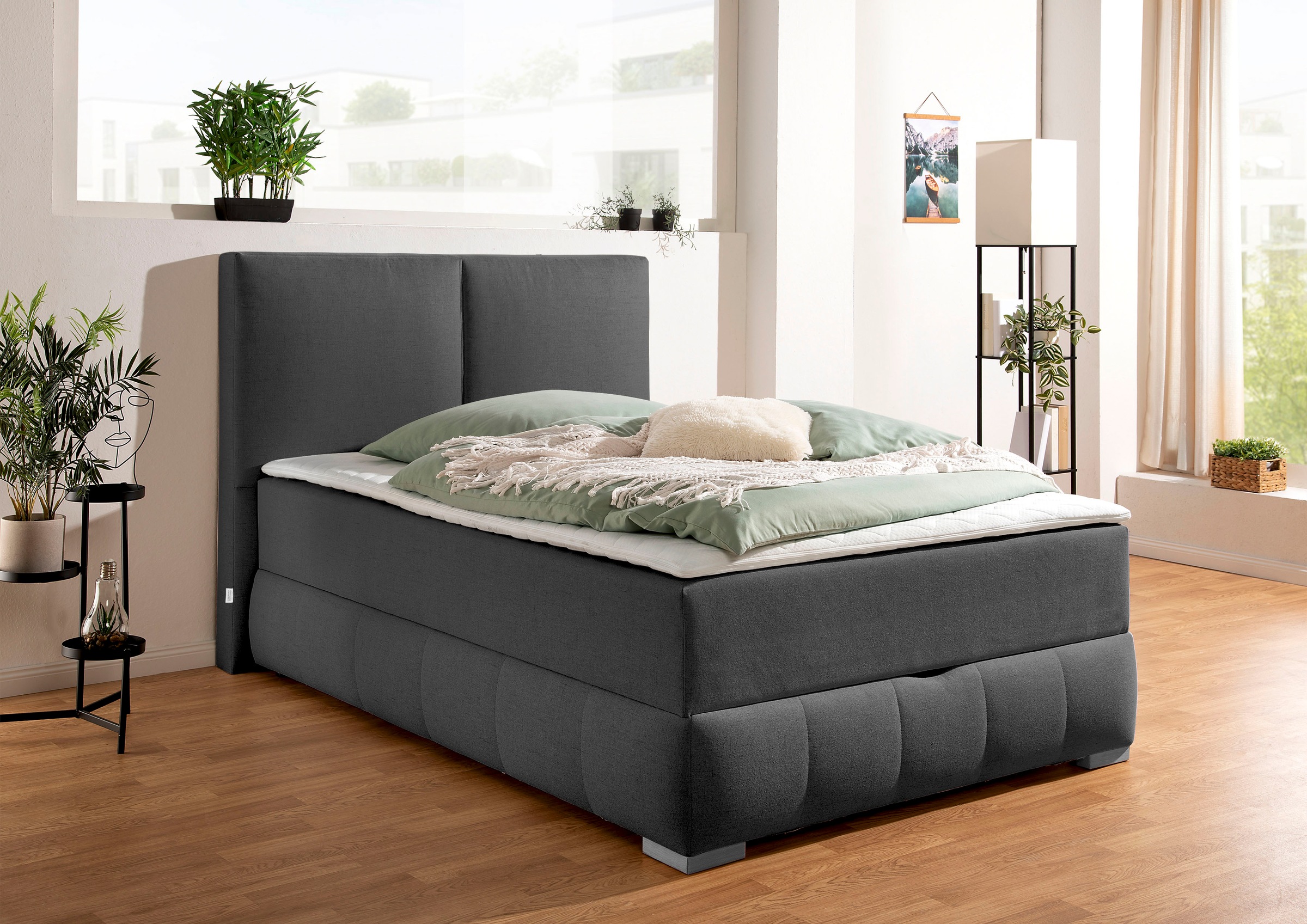 Guido Maria Kretschmer Home&Living Boxbett Wehma, in H2 & H3 wählbar, inklusive Topper