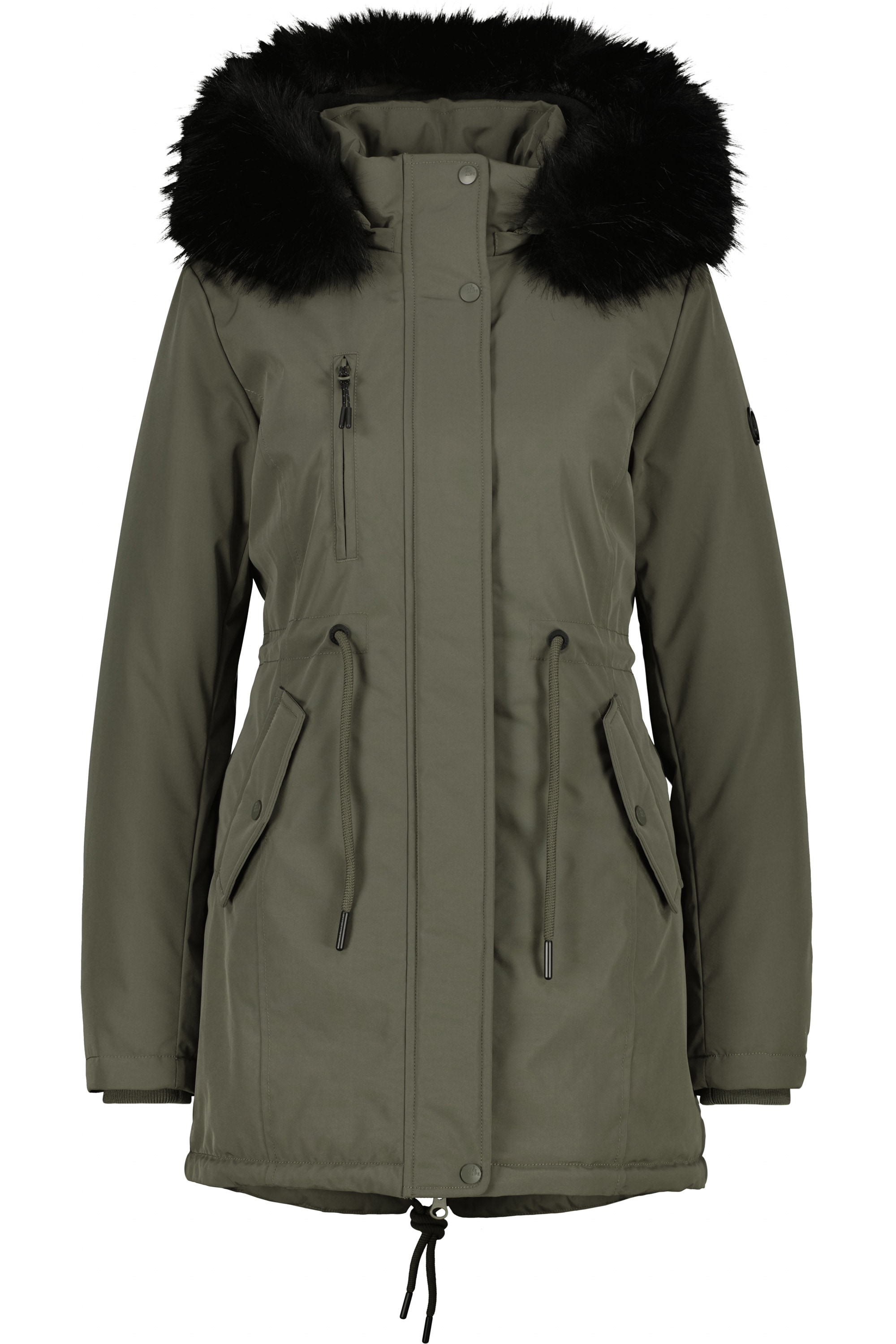 Alife & Kickin "Damen KierseyAK A Winterjacke, gefütterte Jacke" Kurzer Mantel mit weichem Teddy-Innenfutter und abnehmbarer Kapuze